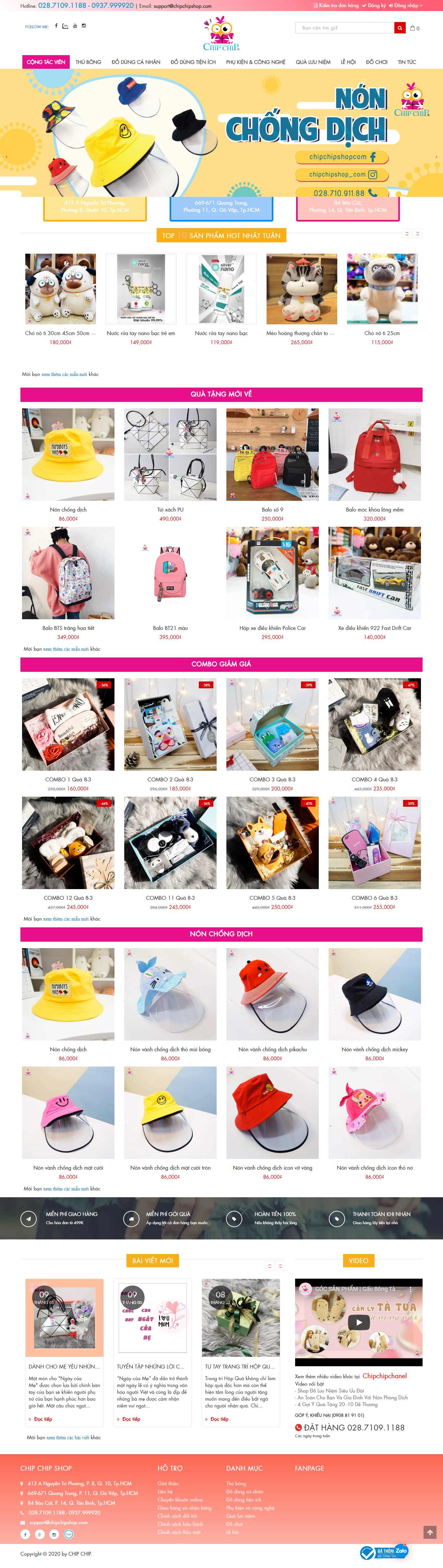 Thiết kế Web đồ handmade chipchipshop.com