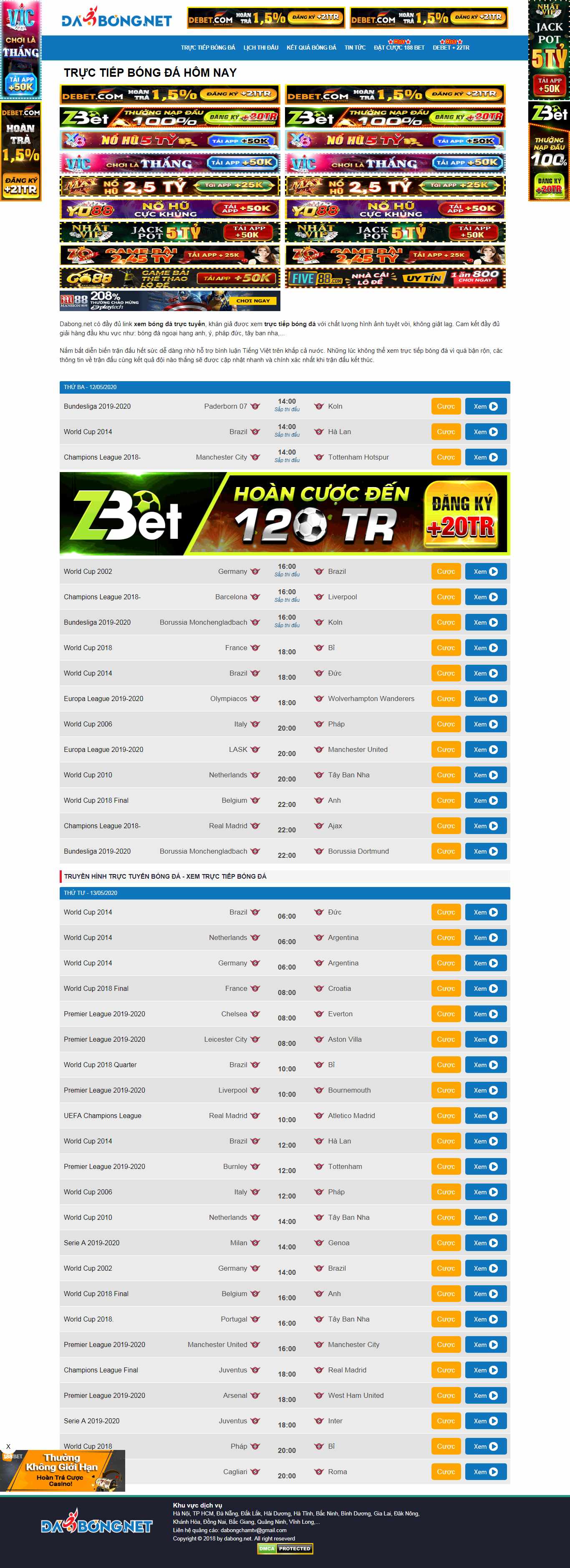 Thiết kế Web bóng đa dabong.net