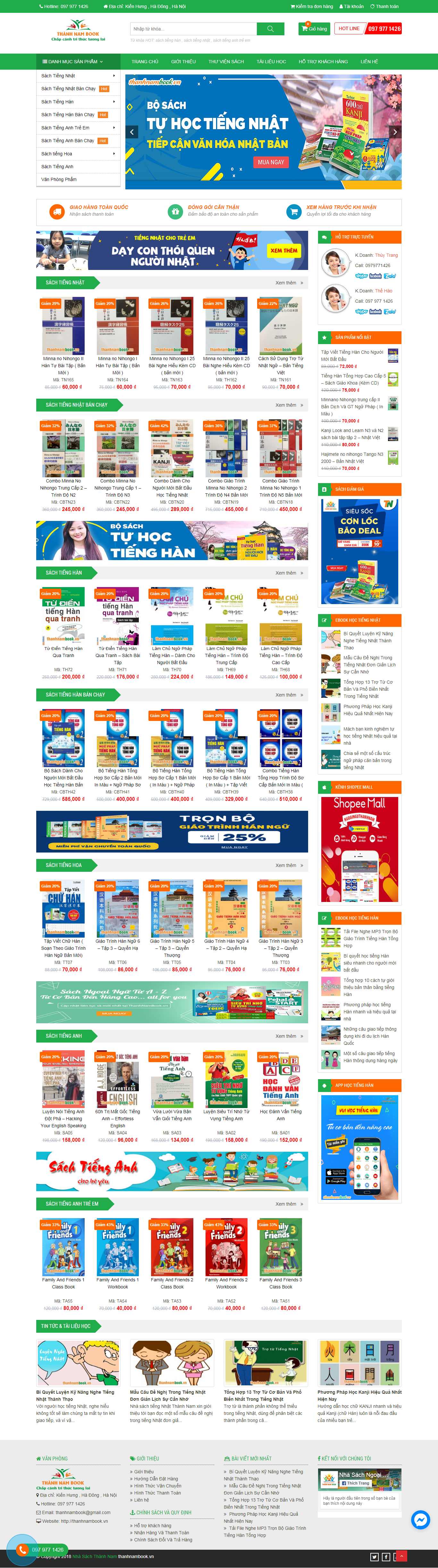 Thiết kế Web giáo trình thanhnambook.vn