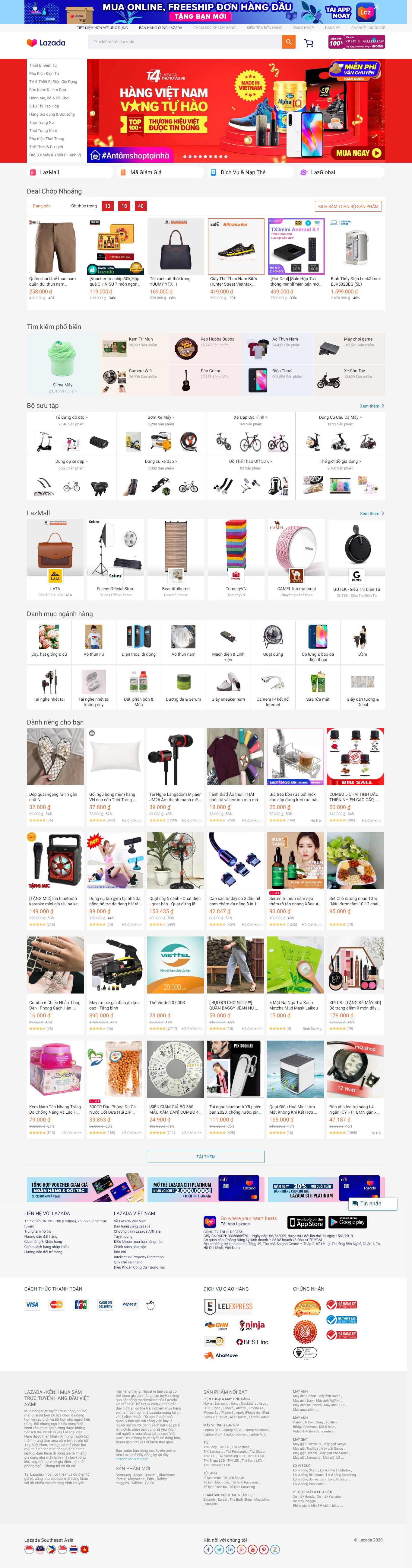 Thiết kế Web lazada lazada.vn