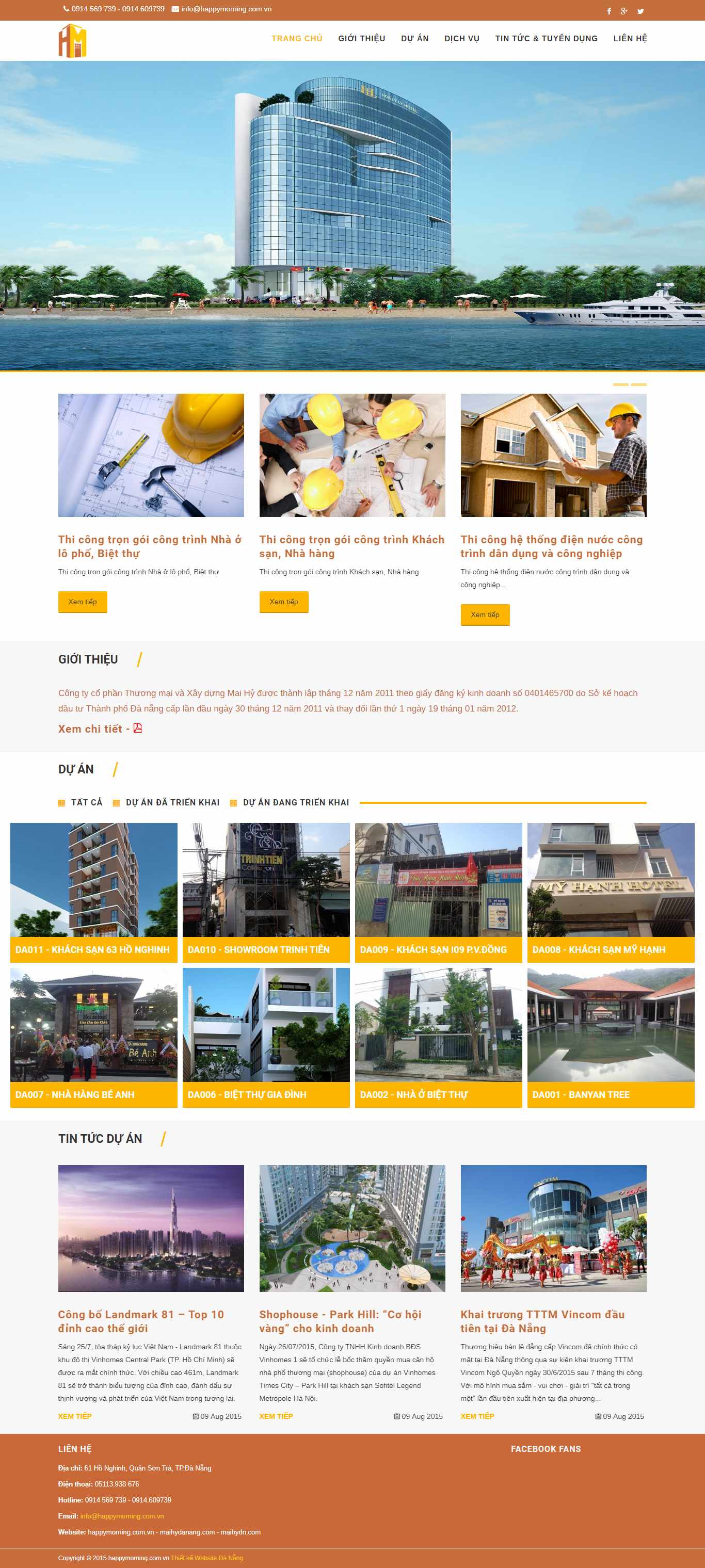 Thiết kế Web 5 giây maihydanang.com