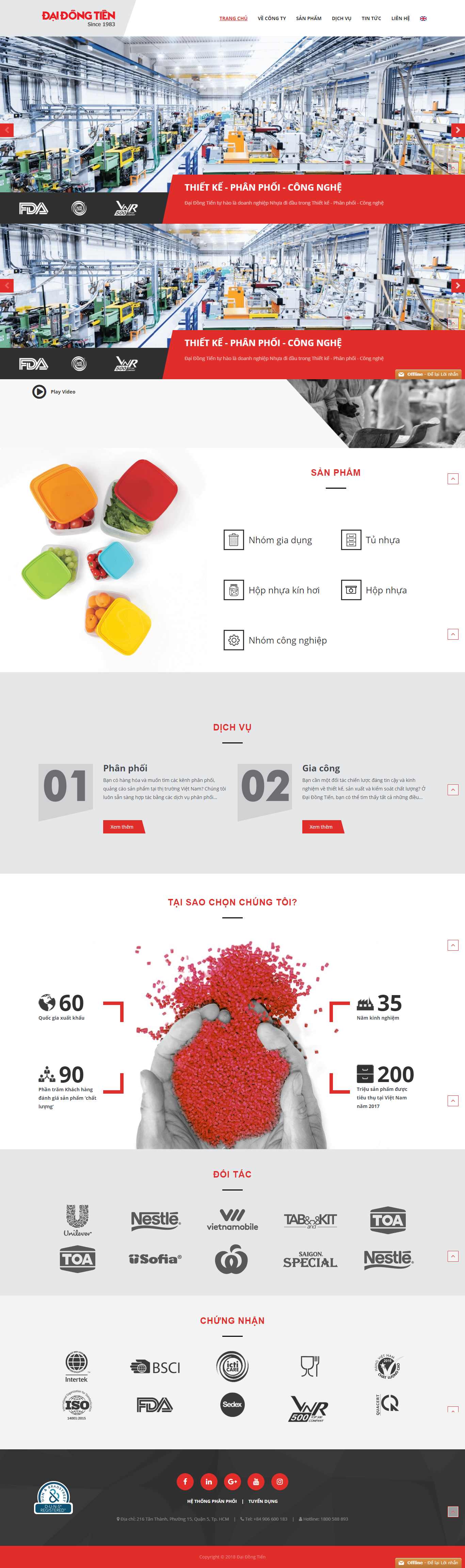 Thiết kế Web đồ gia dụng daidongtien.com.vn