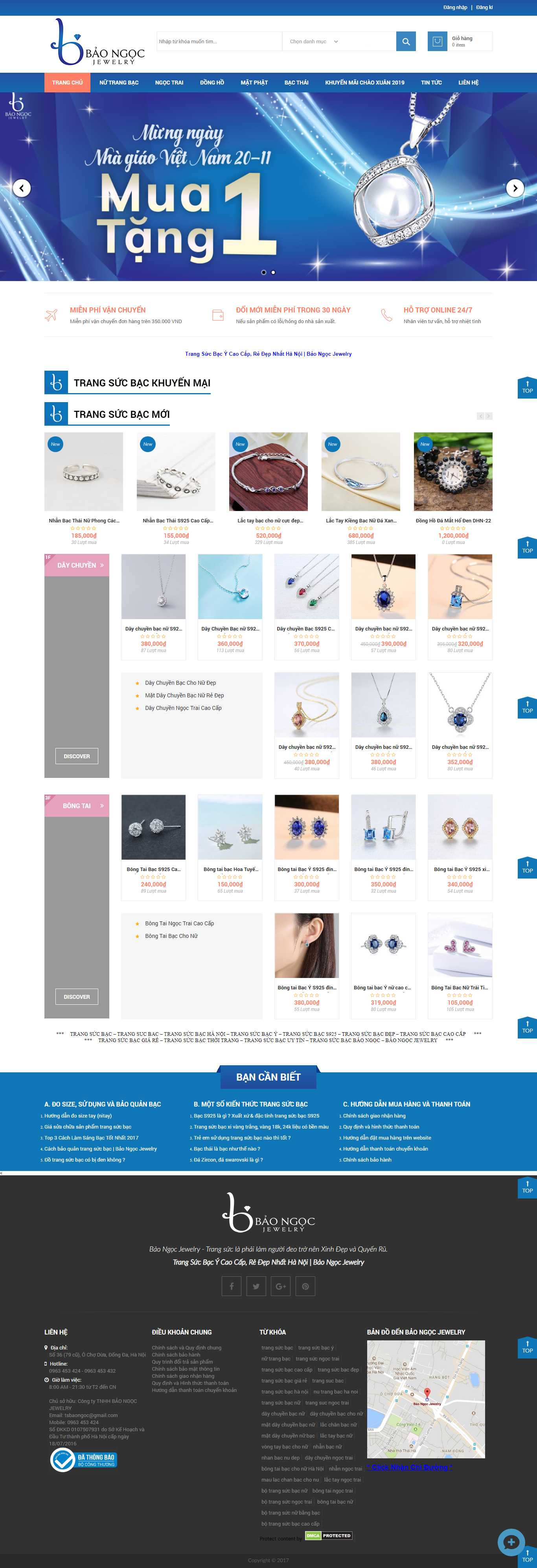 Thiết kế Web vàng bạc trangsucbacy.com