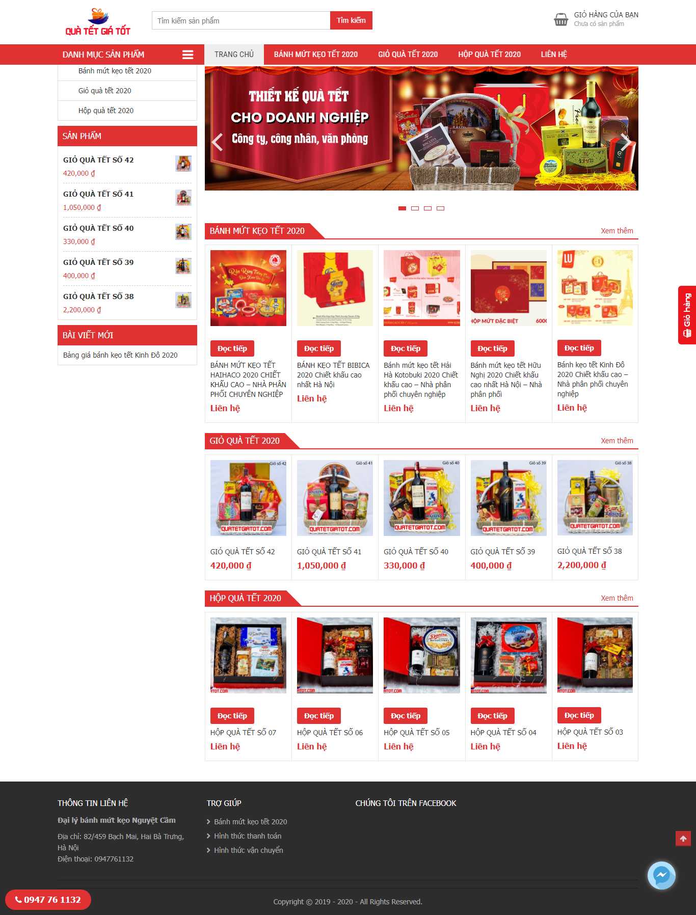 Thiết kế Web hàng tết quatetgiatot.com