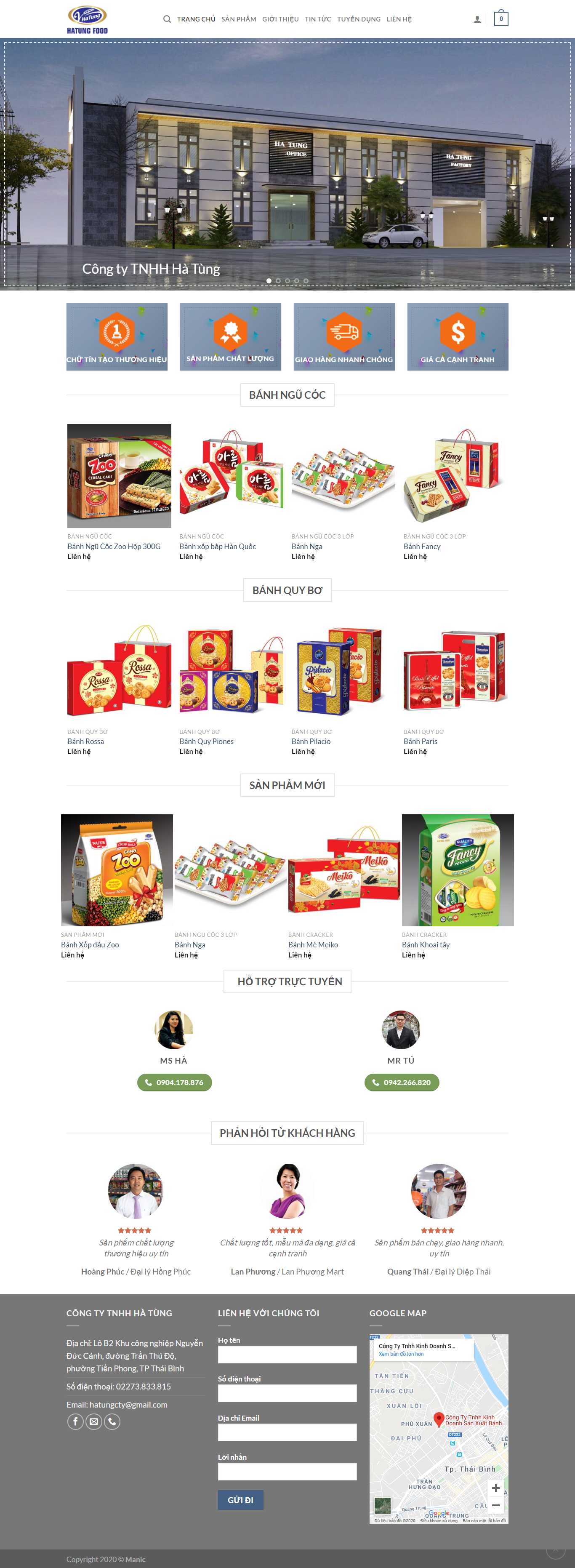 Thiết kế Web bánh kẹo banhkeohatung.com