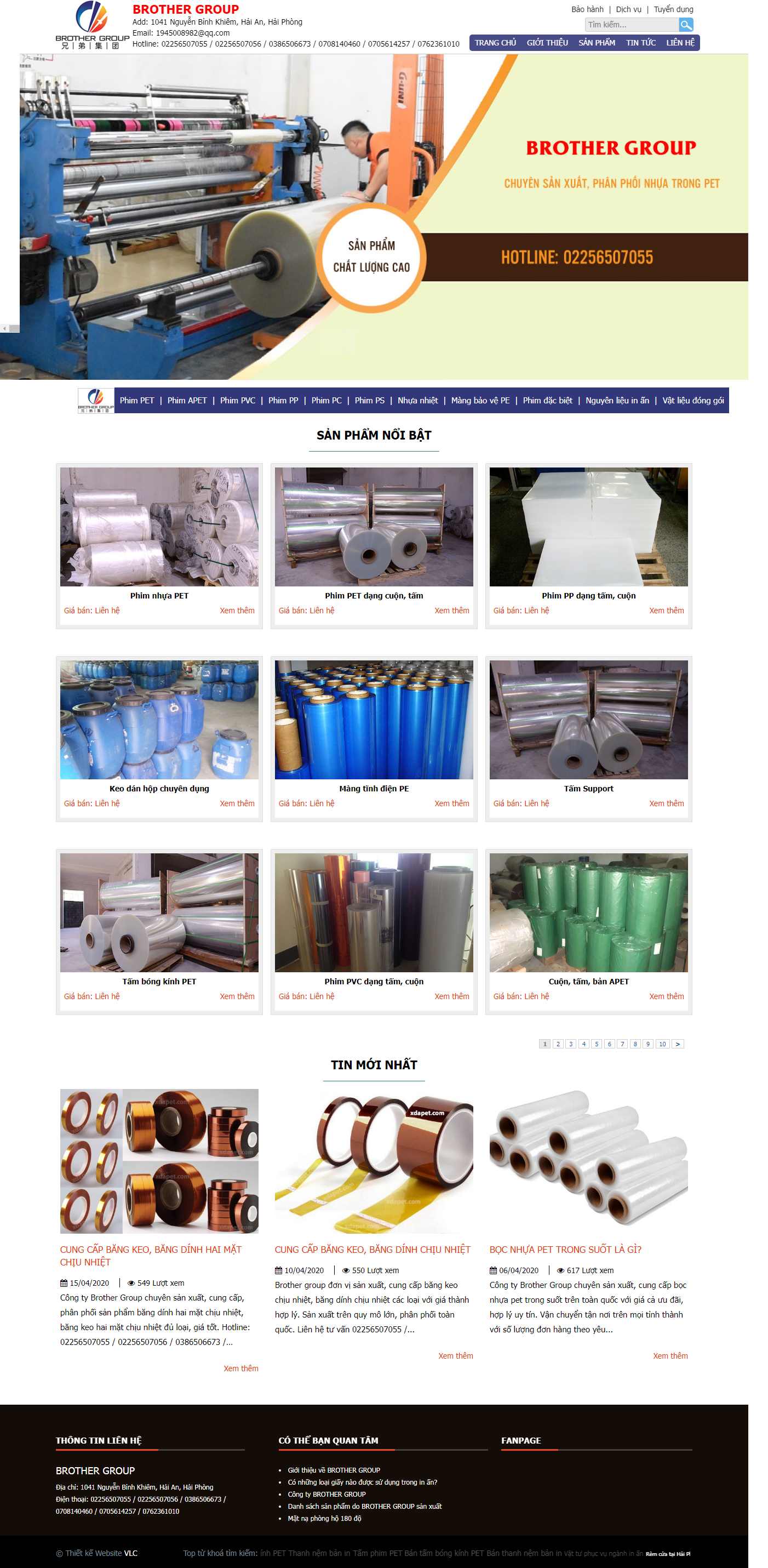 Thiết kế Web sản xuất nhựa xdapet.com