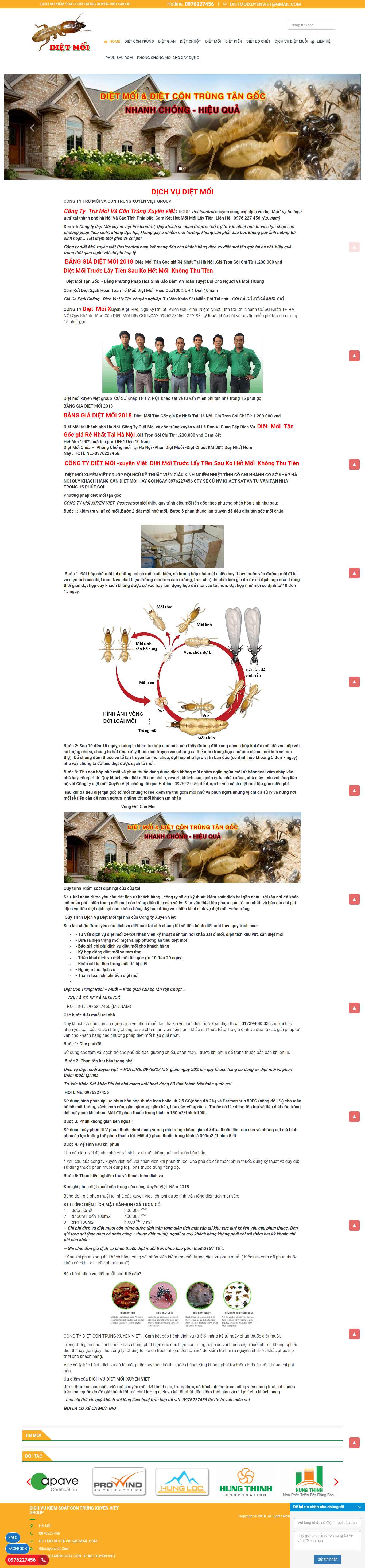 Thiết kế Web diệt mối bdsxuyenviet.com.vn