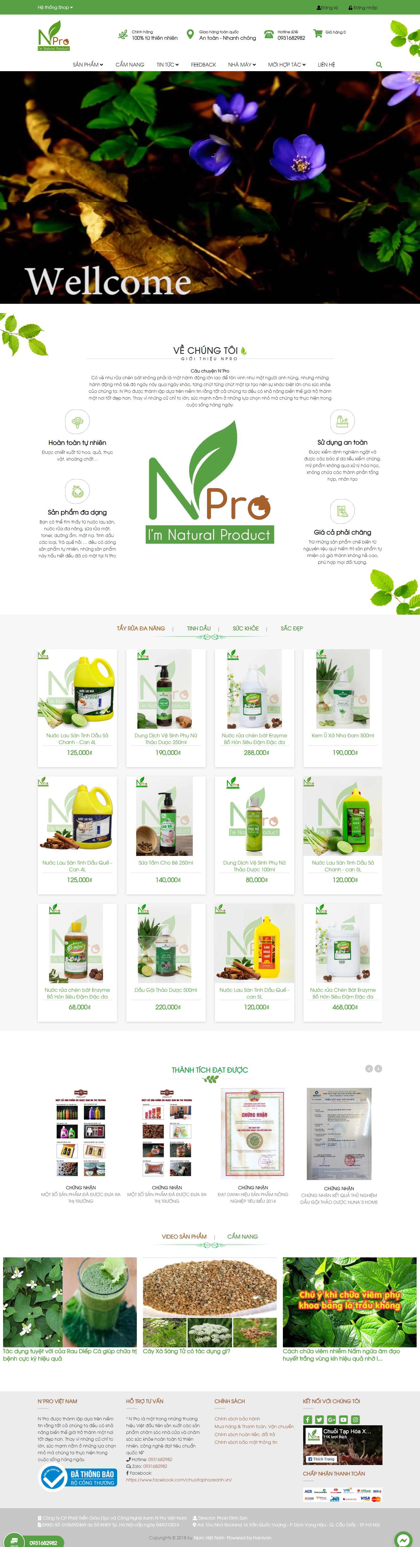 Thiết kế Web bán hàng online chuoitaphoaxanh.vn