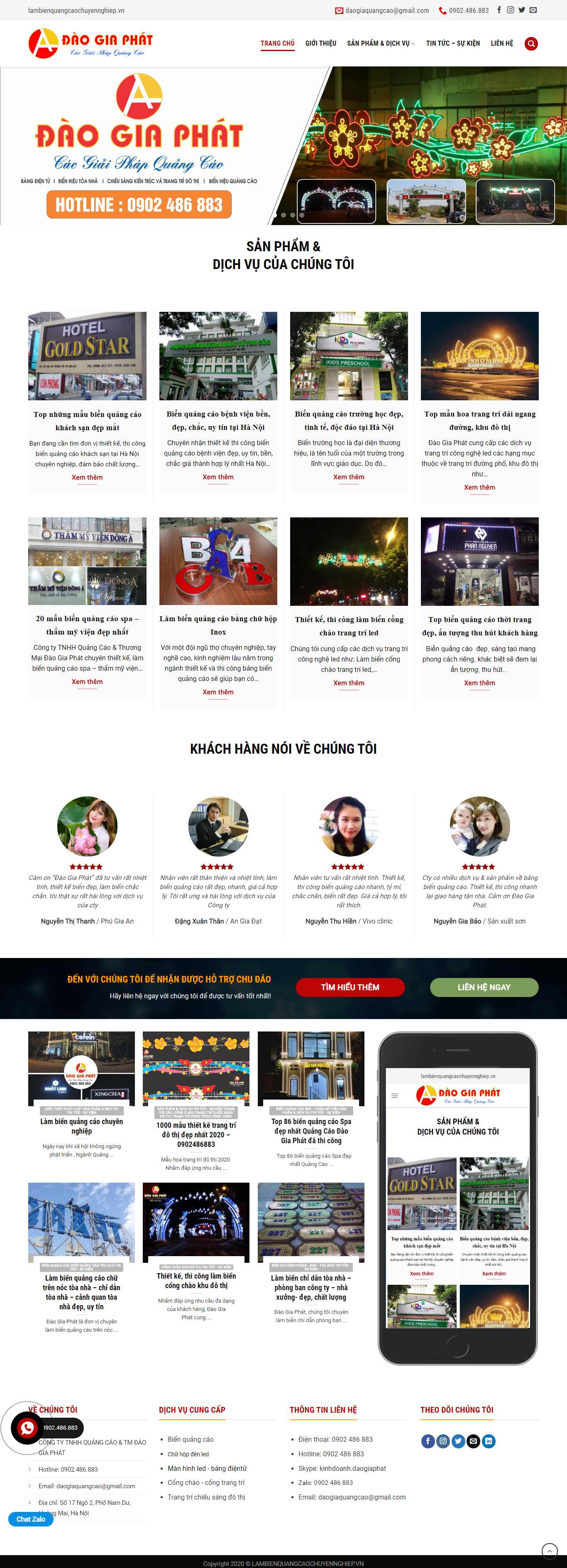 Thiết kế Web quảng cáo lambienquangcaochuyennghiep.vn