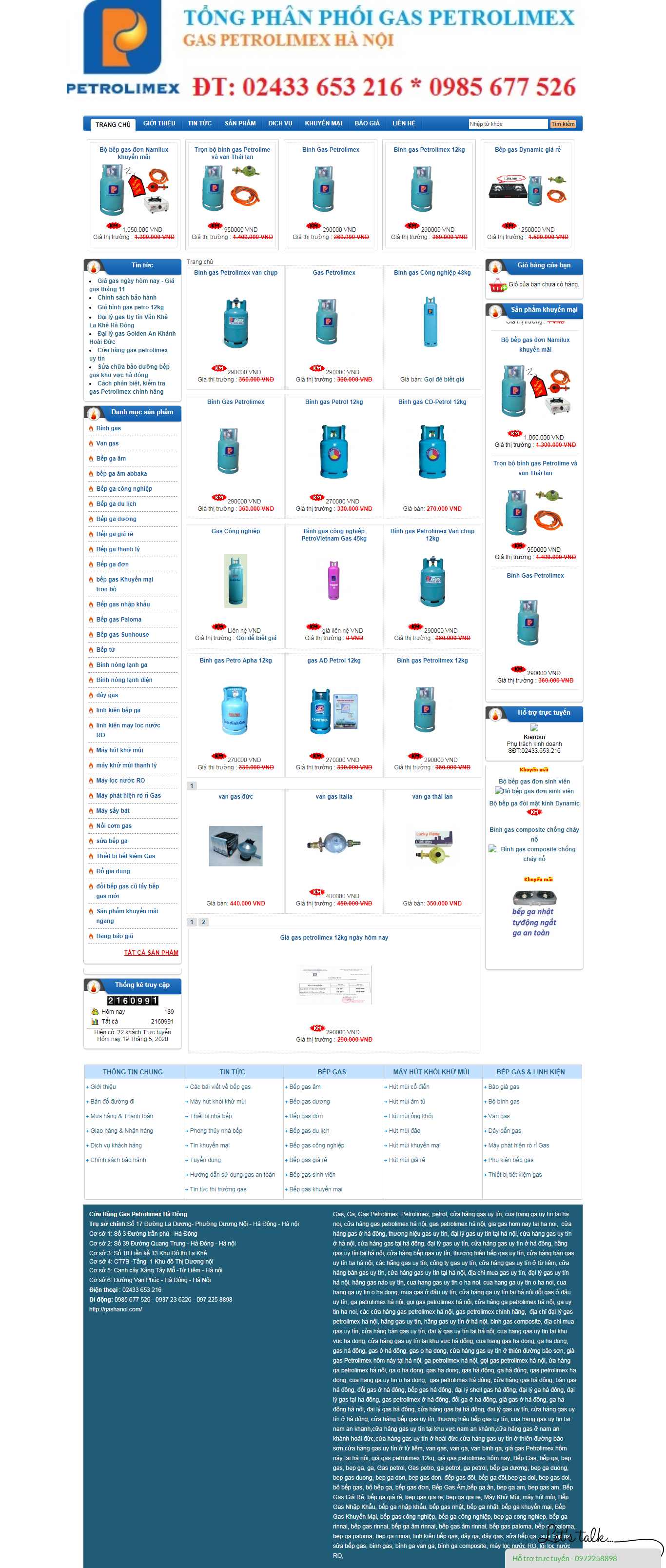 Thiết kế Web giao ga gashanoi.com