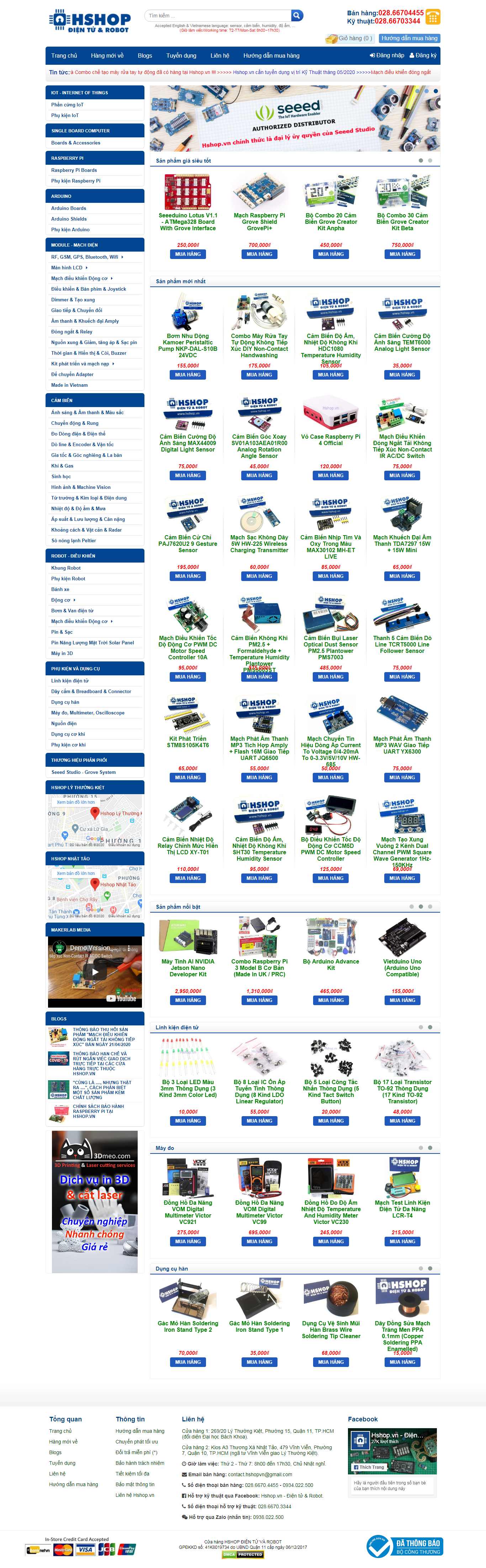 Thiết kế Web điện tử hshop.vn