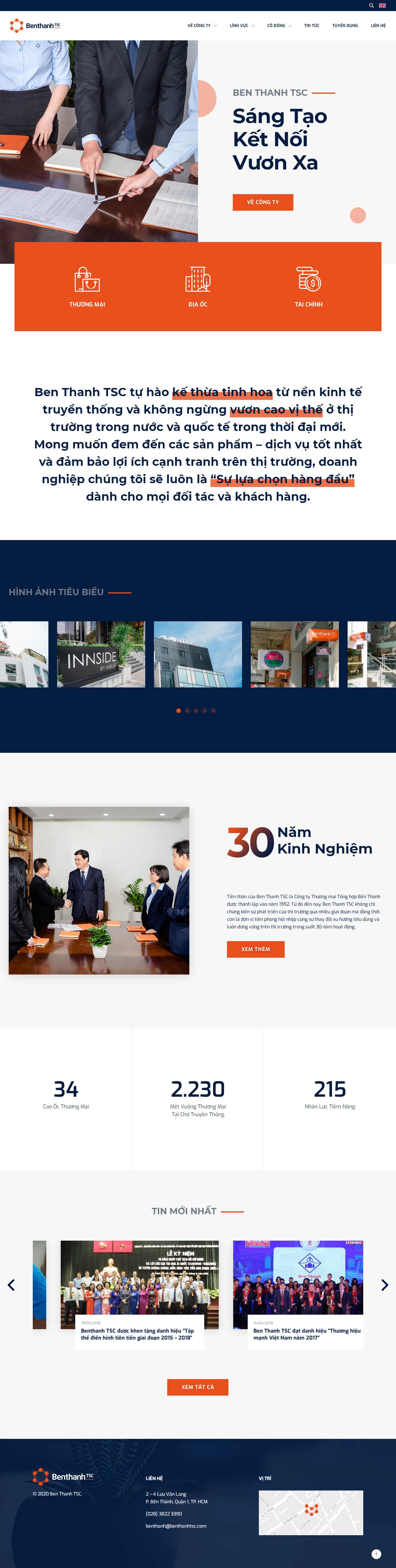 Thiết kế Web chuyên nghiệp tại tphcm benthanhtsc.com