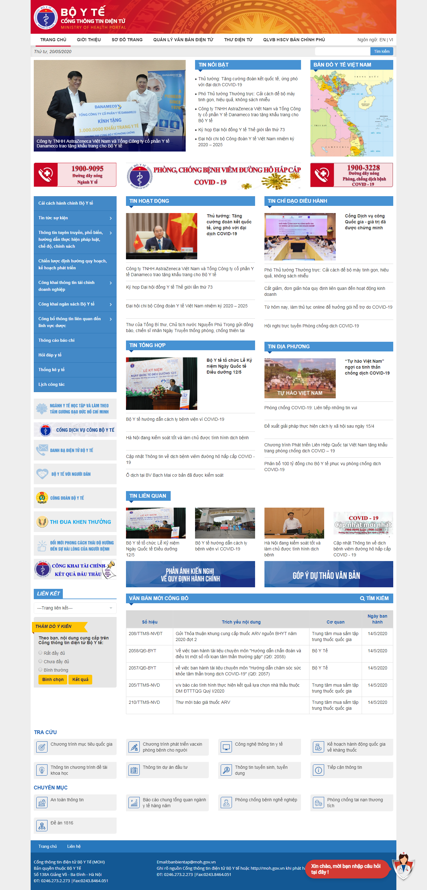 Thiết kế Web nhà nước moh.gov.vn