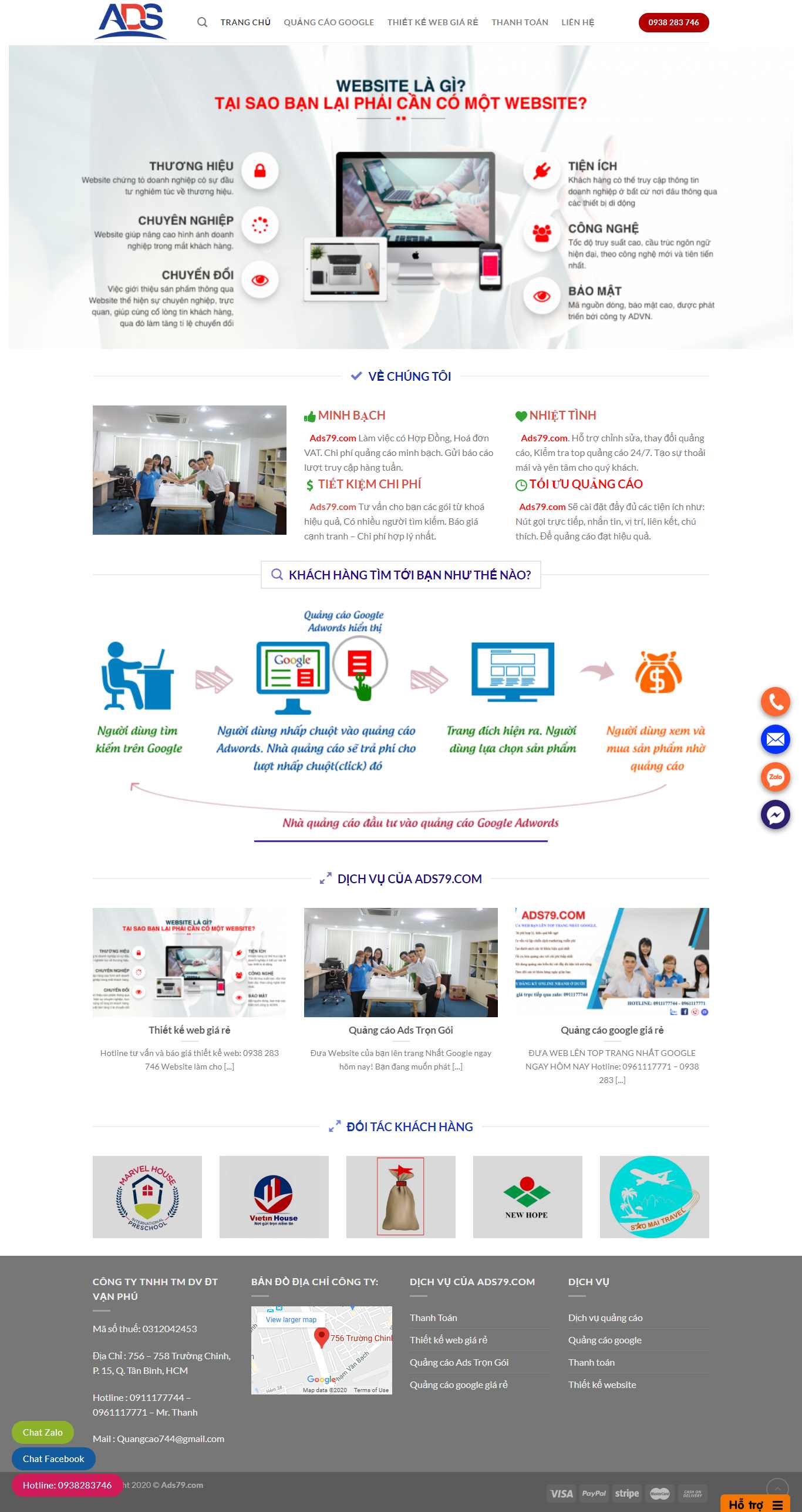Thiết kế Web quảng cáo google ads79.com