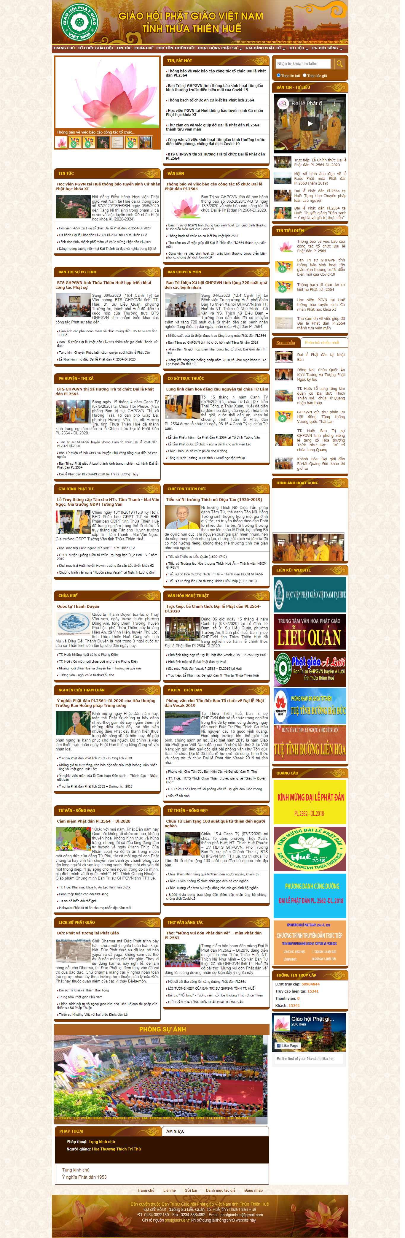 Thiết kế Web phật giáo phatgiaohue.vn