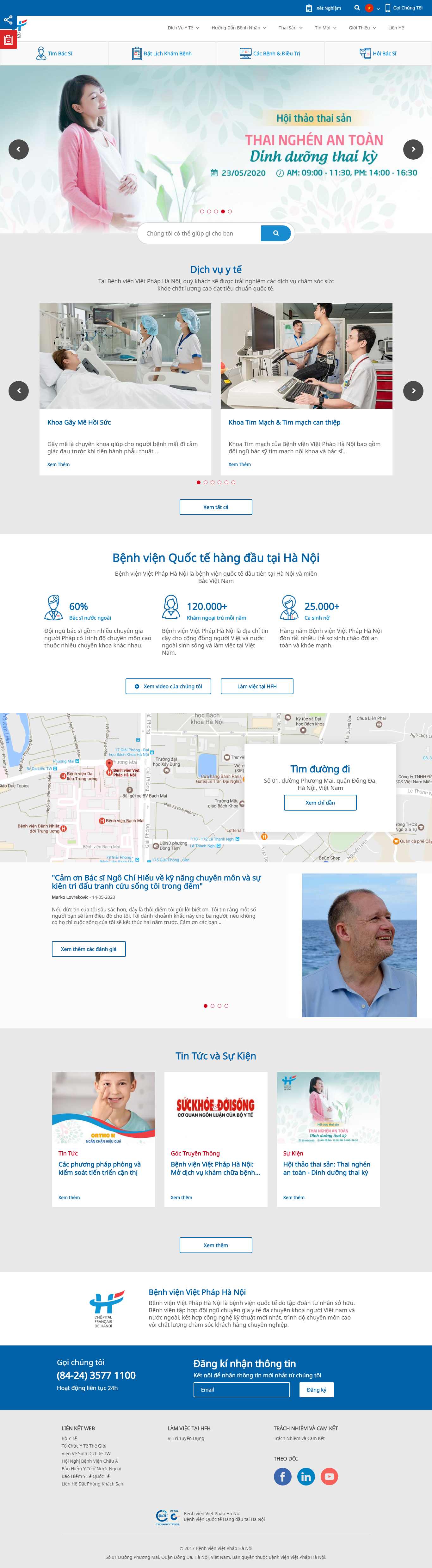 Thiết kế Web bệnh viện hfh.com.vn