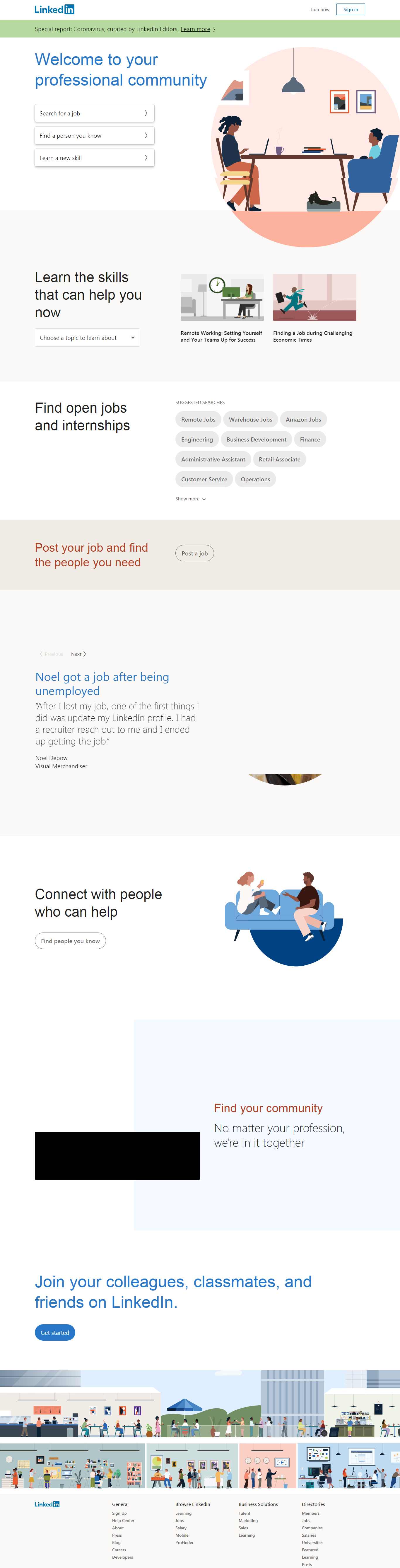 Thiết kế Web mạng xã hội linkedin.com