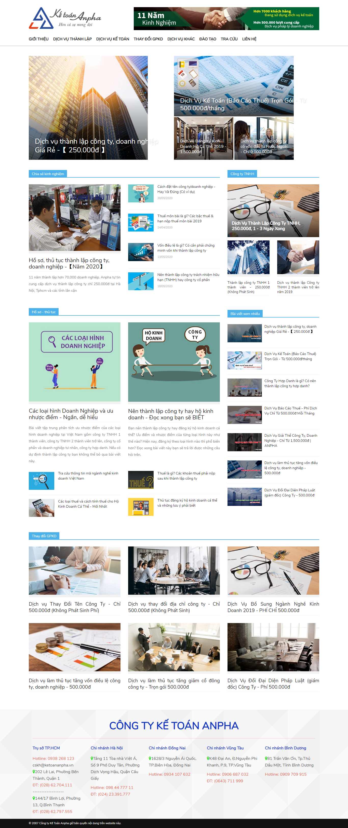 Thiết kế Web wordpress ketoananpha.vn