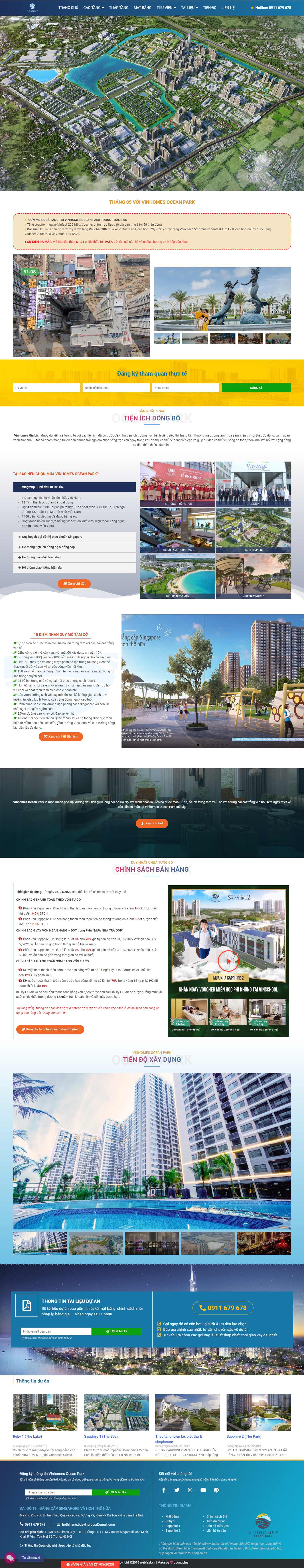 Thiết kế Web chất lượng vinhome-oceanparkz.com