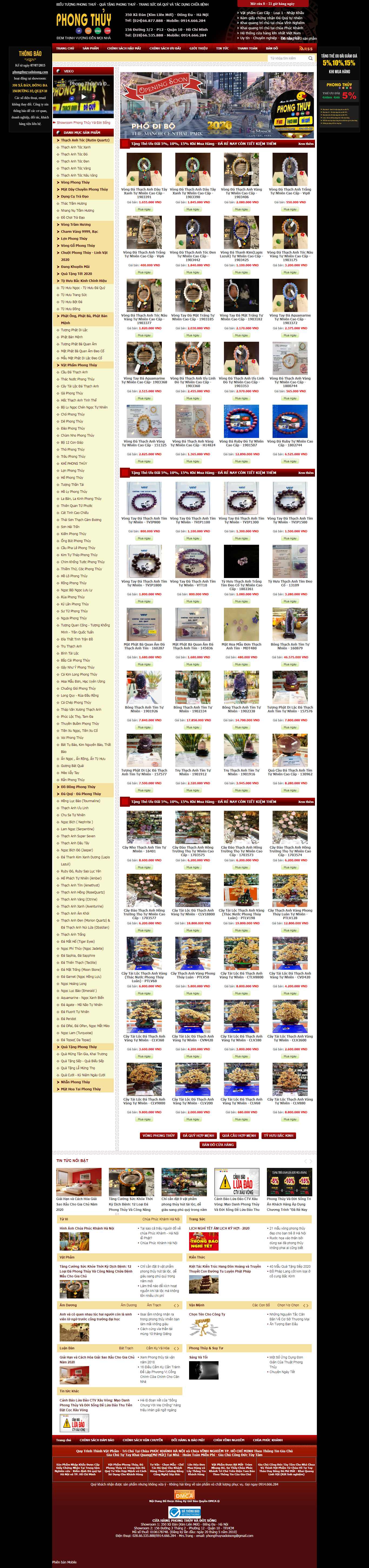 Thiết kế Web phong thủy cuộc sống phongthuyvadoisong.com