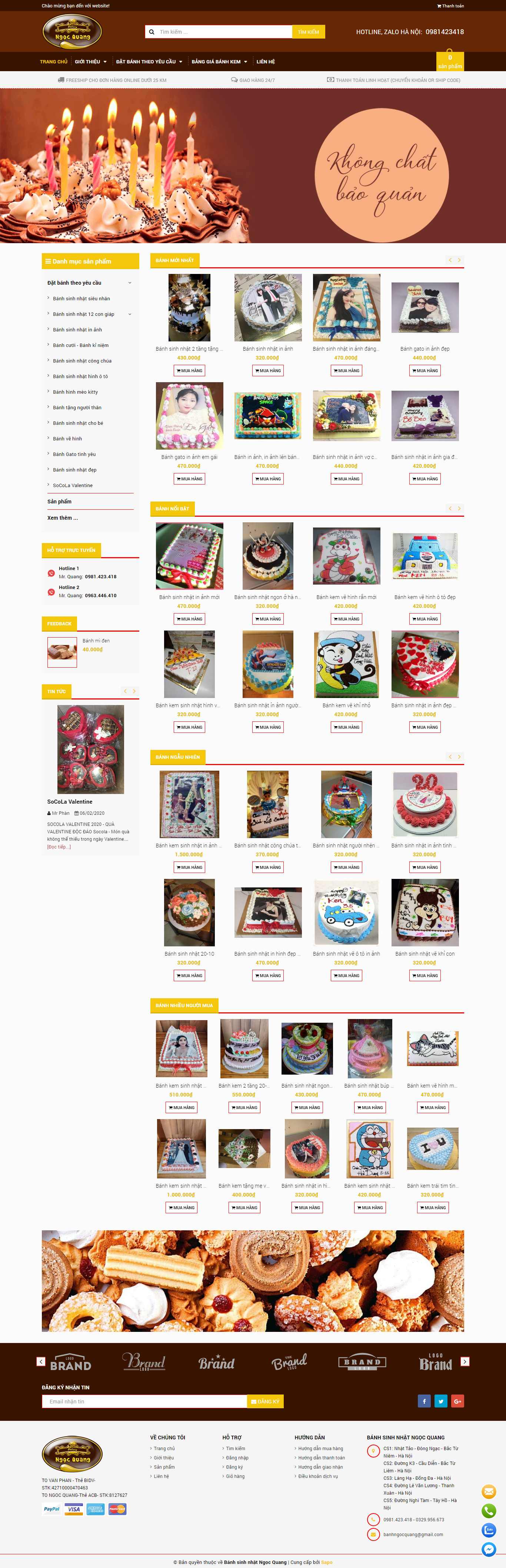 Thiết kế Web uy tín hà nội banhsinhnhatngocquang.com