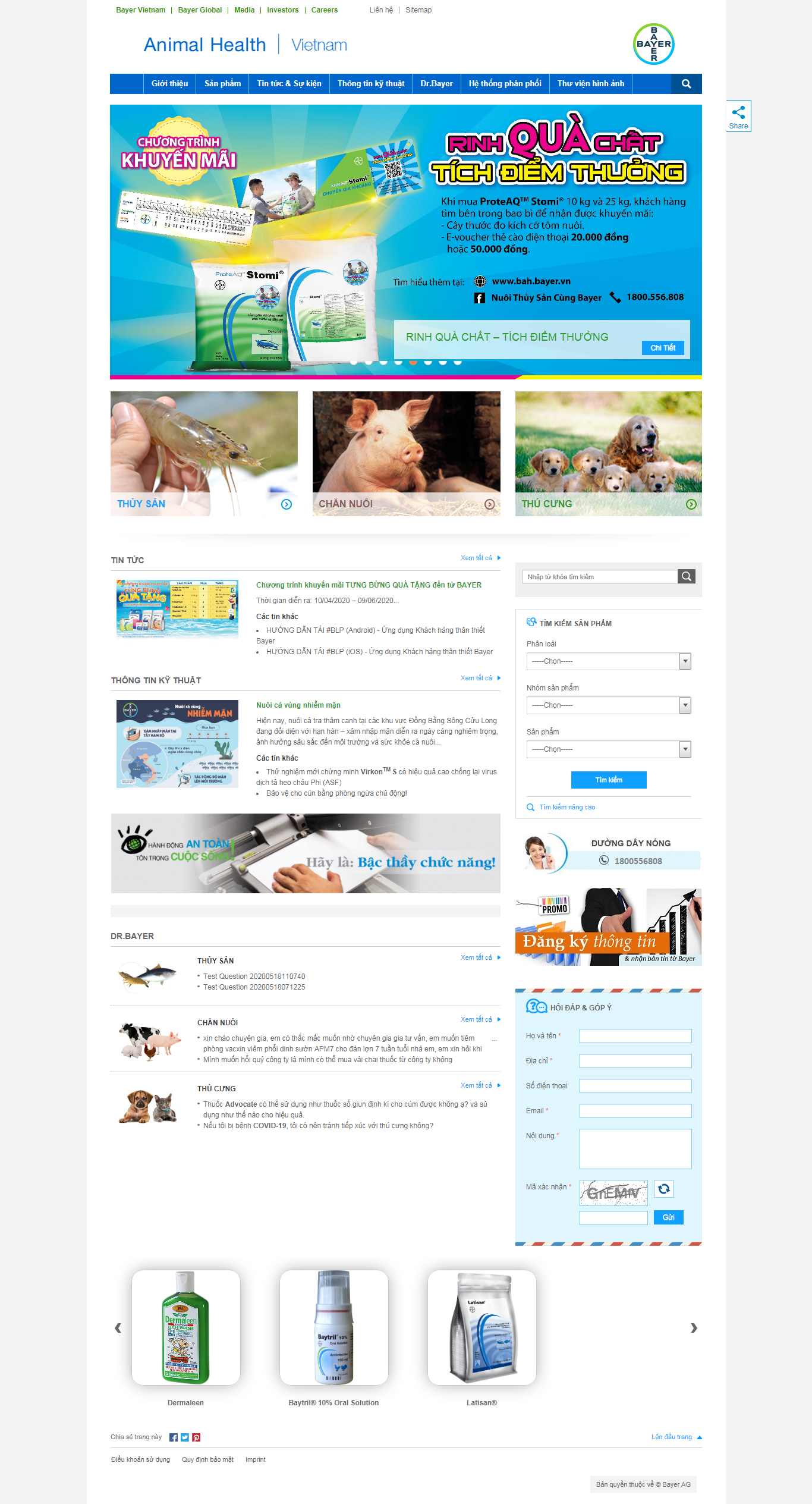 Thiết kế Web đống đa bah.bayer.vn