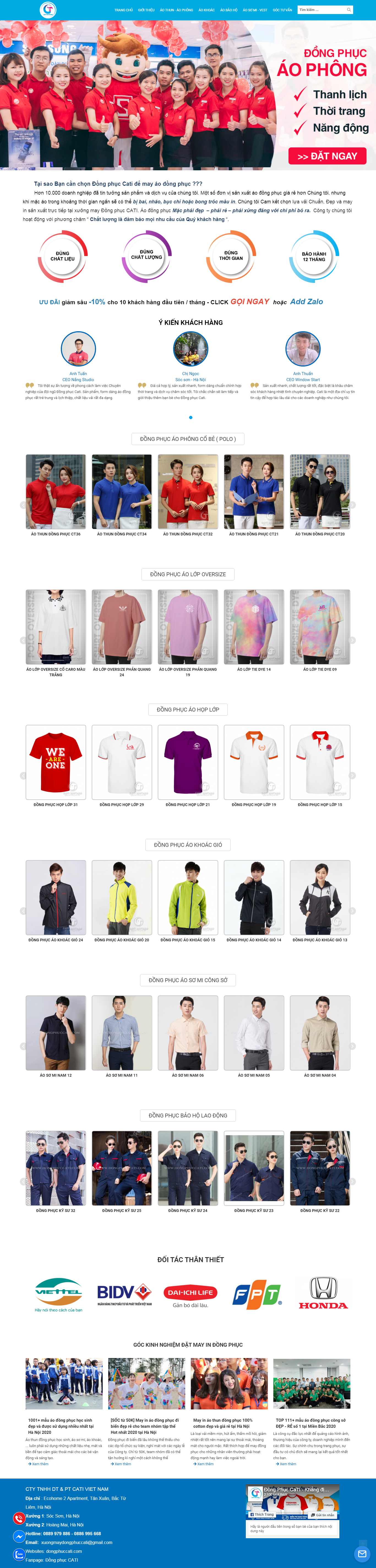 Thiết kế Web quận hai bà trưng dongphuccati.com