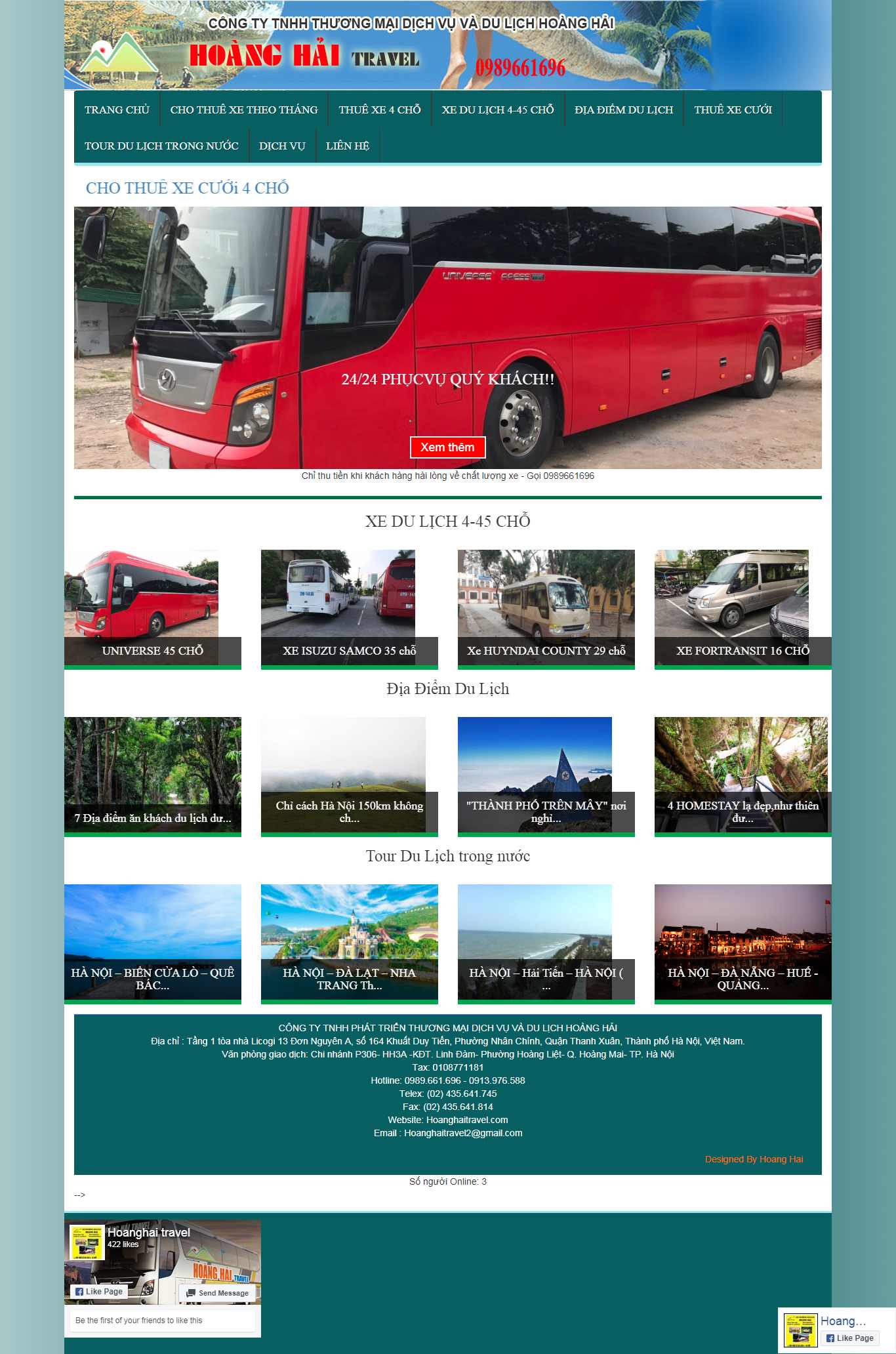 Thiết kế Web huyện gia lâm hoanghaitravel.com