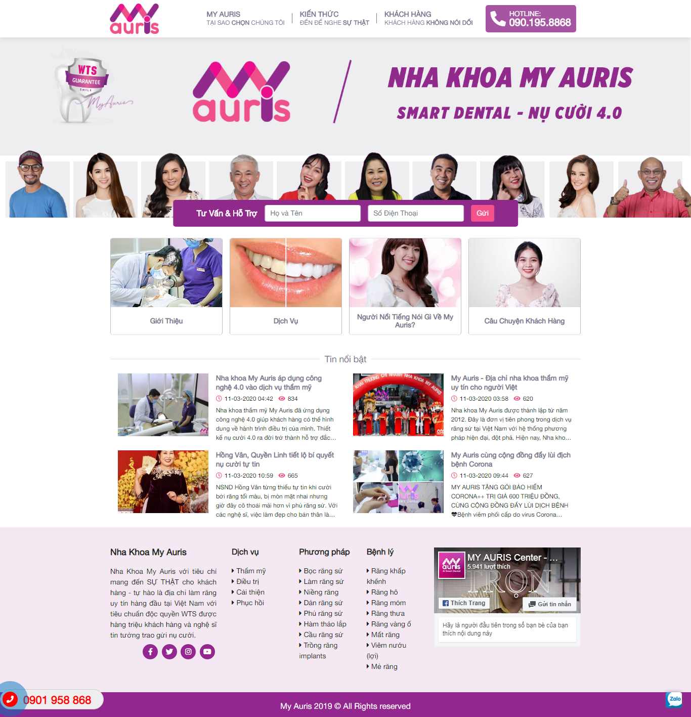 Thiết kế Web quận nam từ liêm myauris.vn