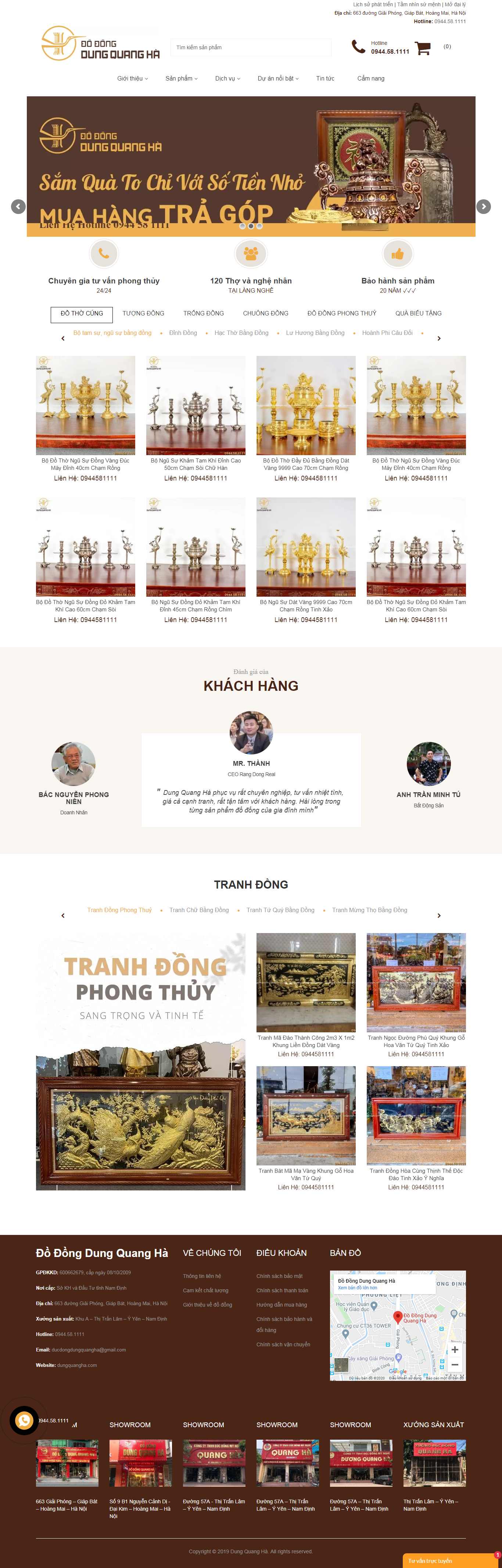 Thiết kế Web huyện mê linh dungquangha.com