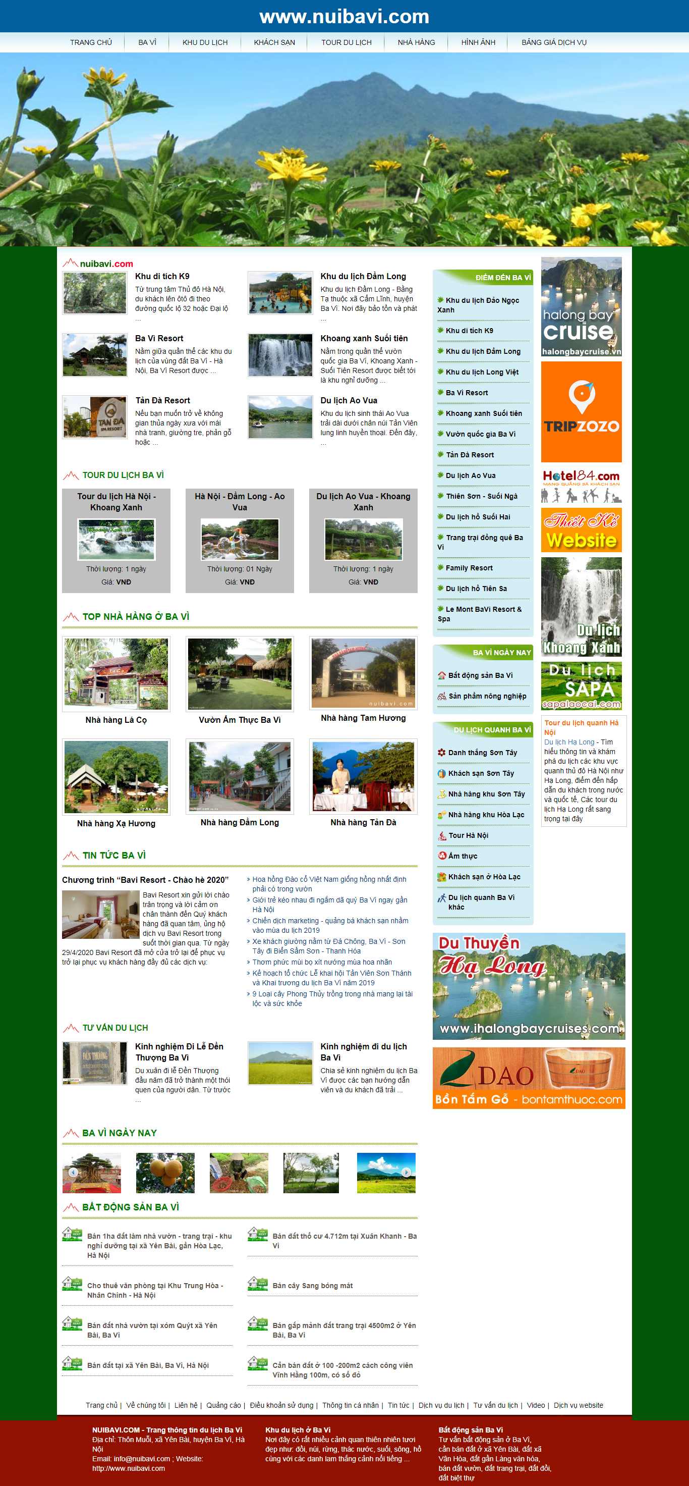 Thiết kế Web huyện ba vì nuibavi.com