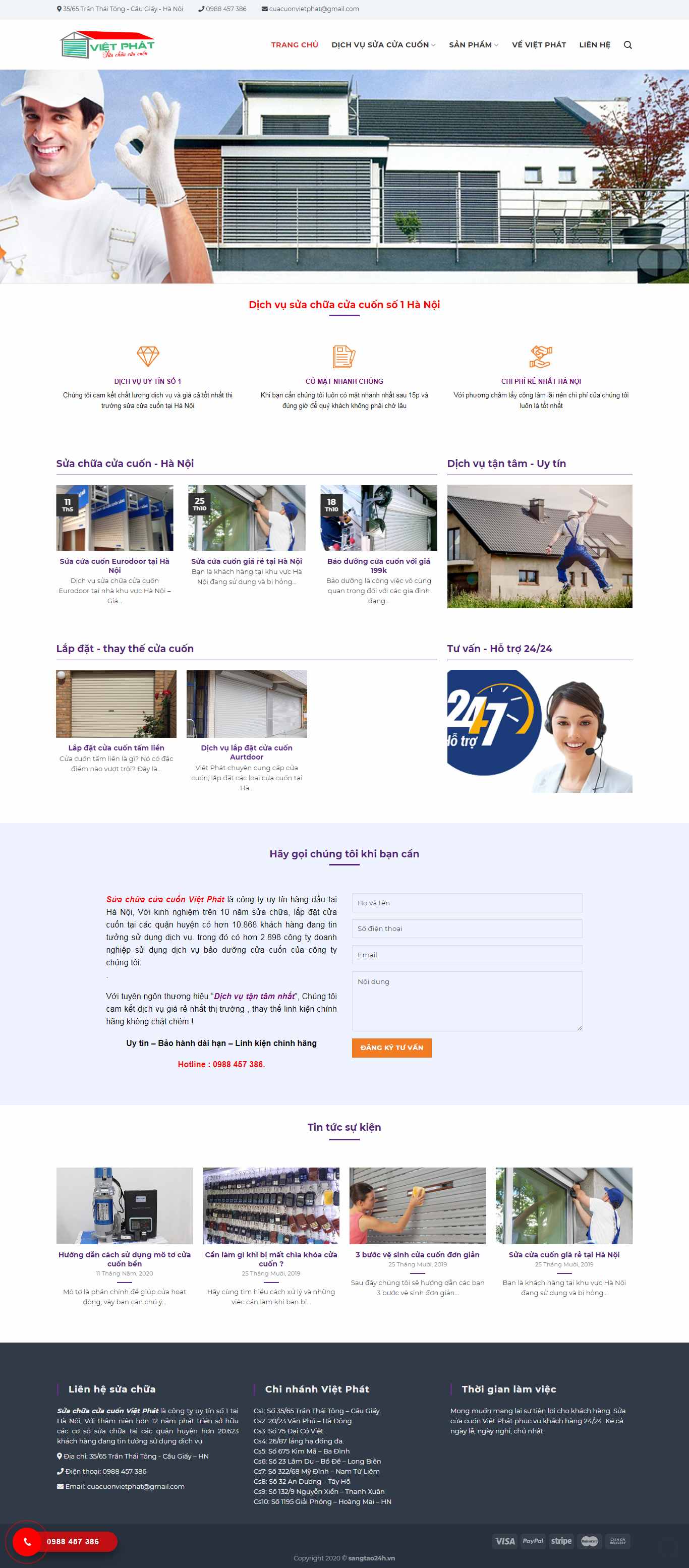 Thiết kế Web huyện Ứng hòa cuacuonvietphat.com