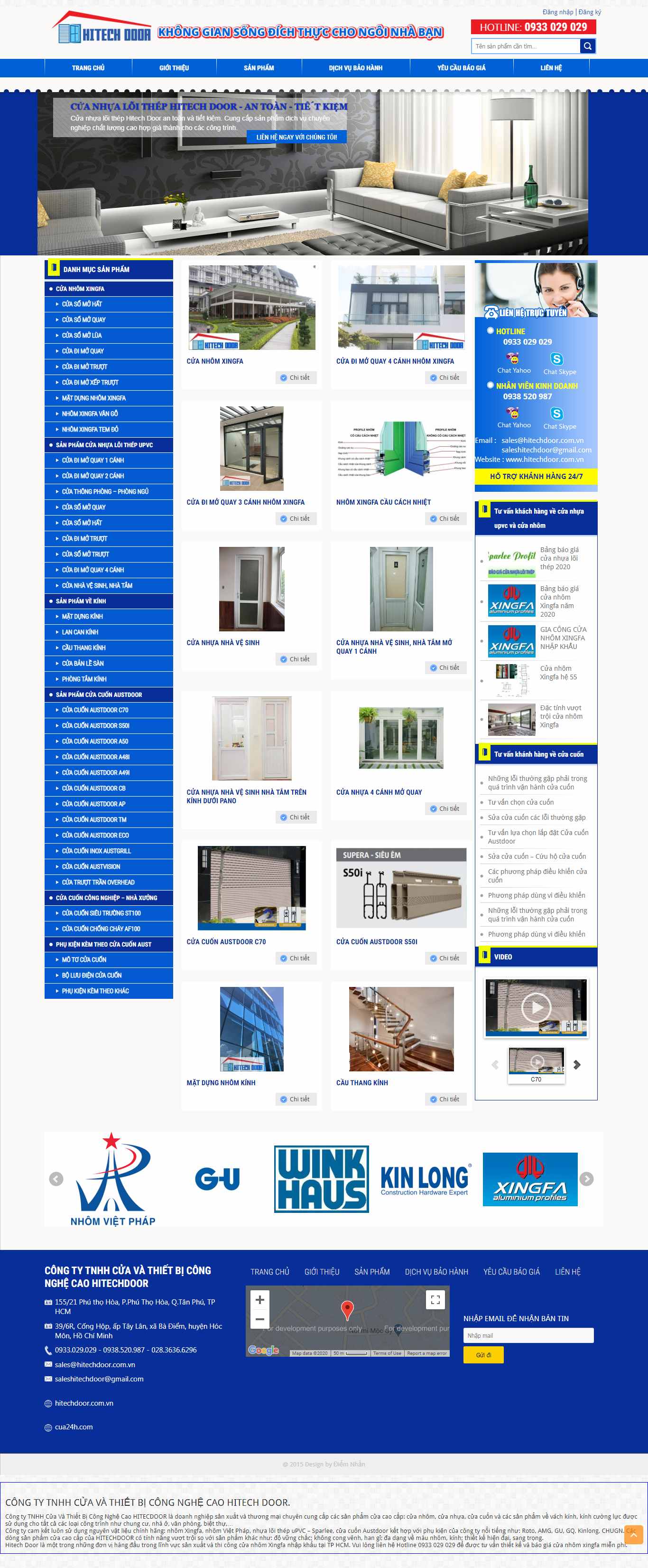 Thiết kế Web vũng tàu hitechdoor.com.vn