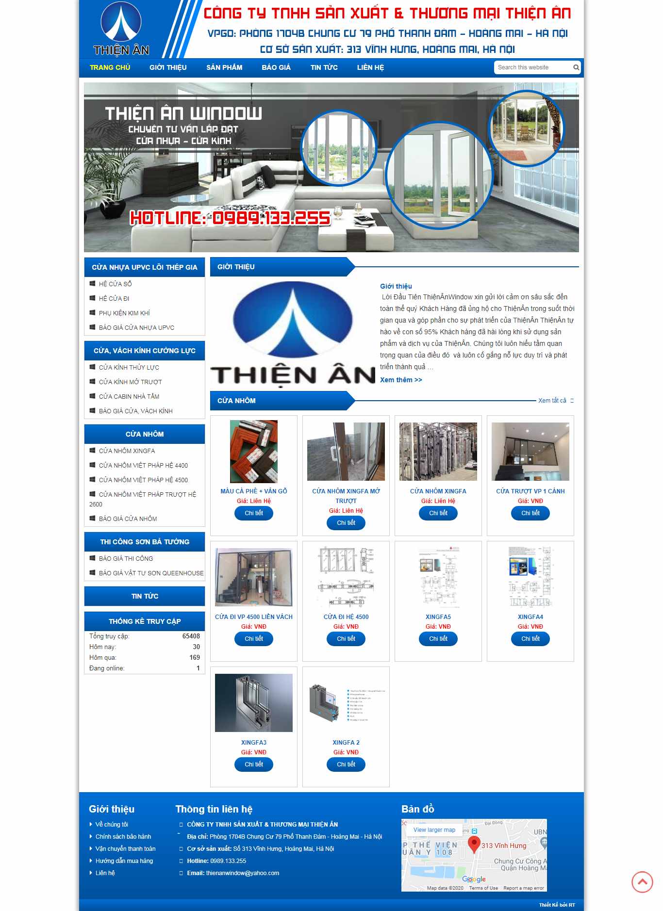 Thiết kế Web vũng tàu thienanwindow.com