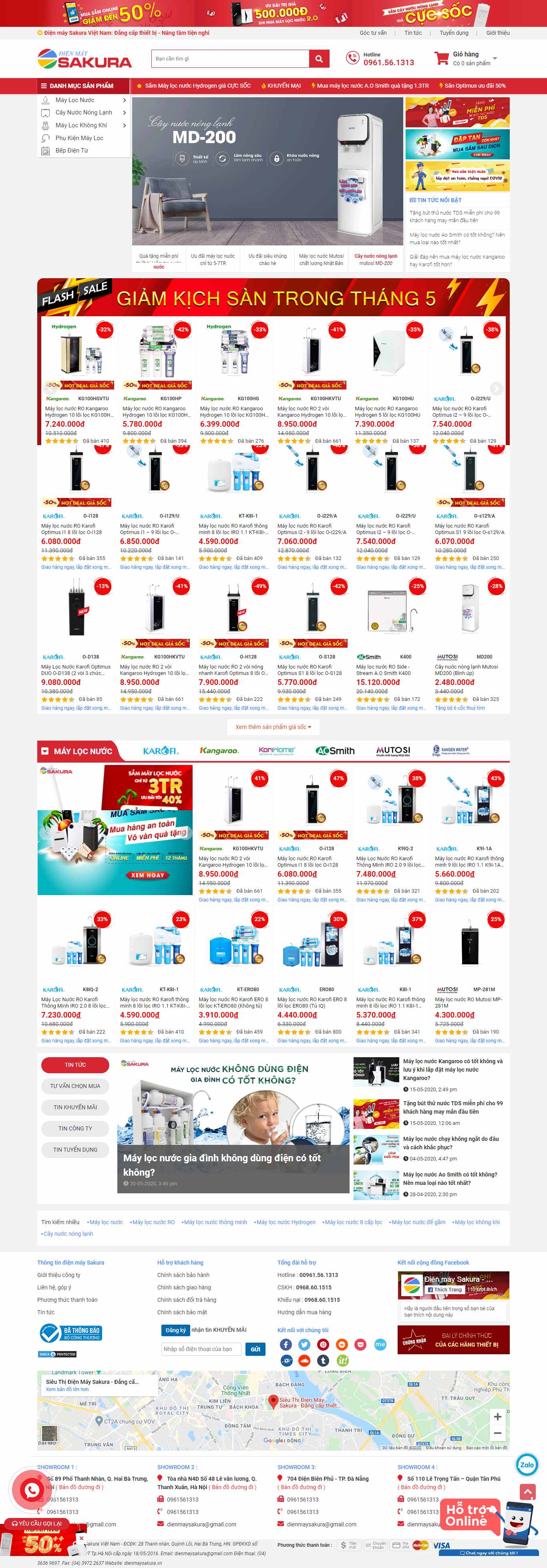 Thiết kế Web bắc kạn dienmaysakura.vn