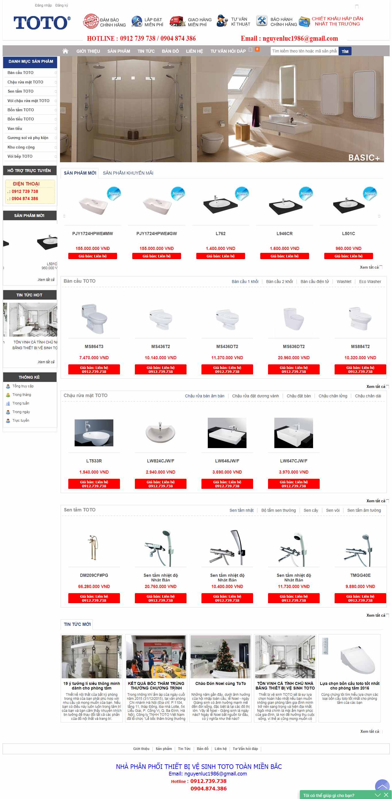 Thiết kế Web bắc giang showroomtoto.net