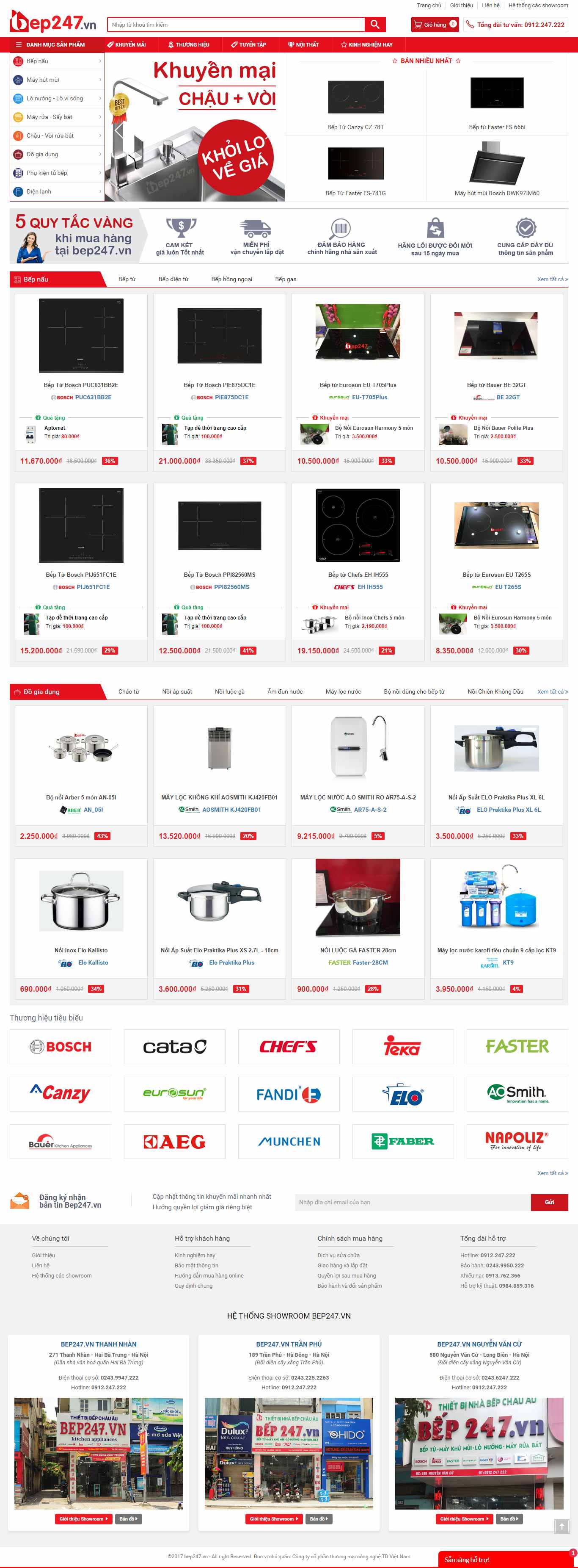 Thiết kế Web bình Định bep247.vn