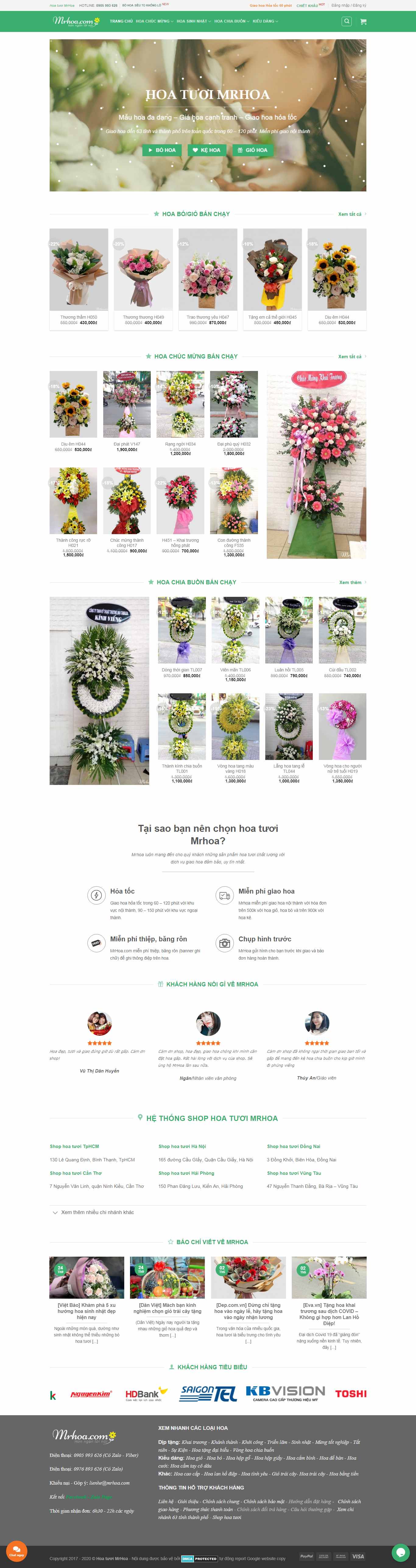 Thiết kế Web bình phước mrhoa.com