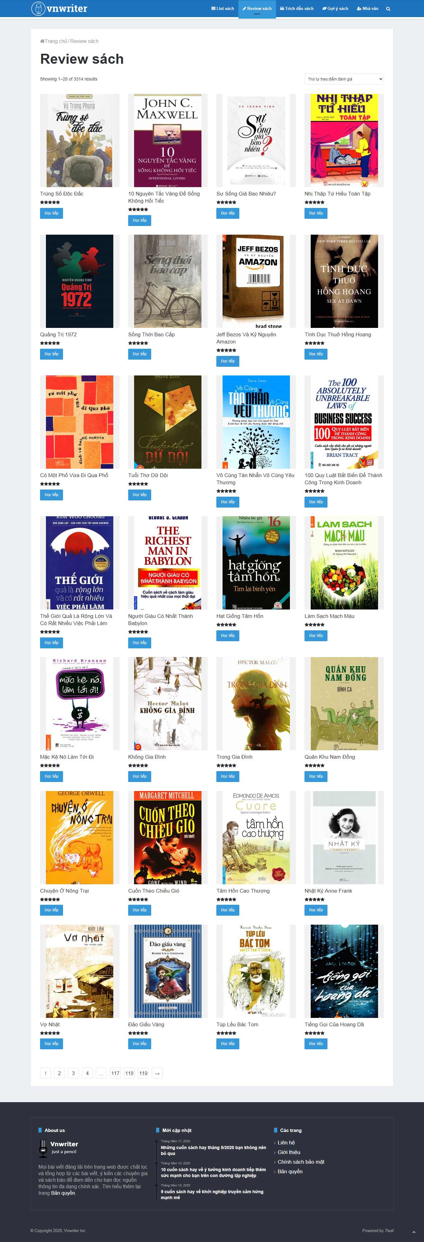 Thiết kế Web vnreview vnwriter.net