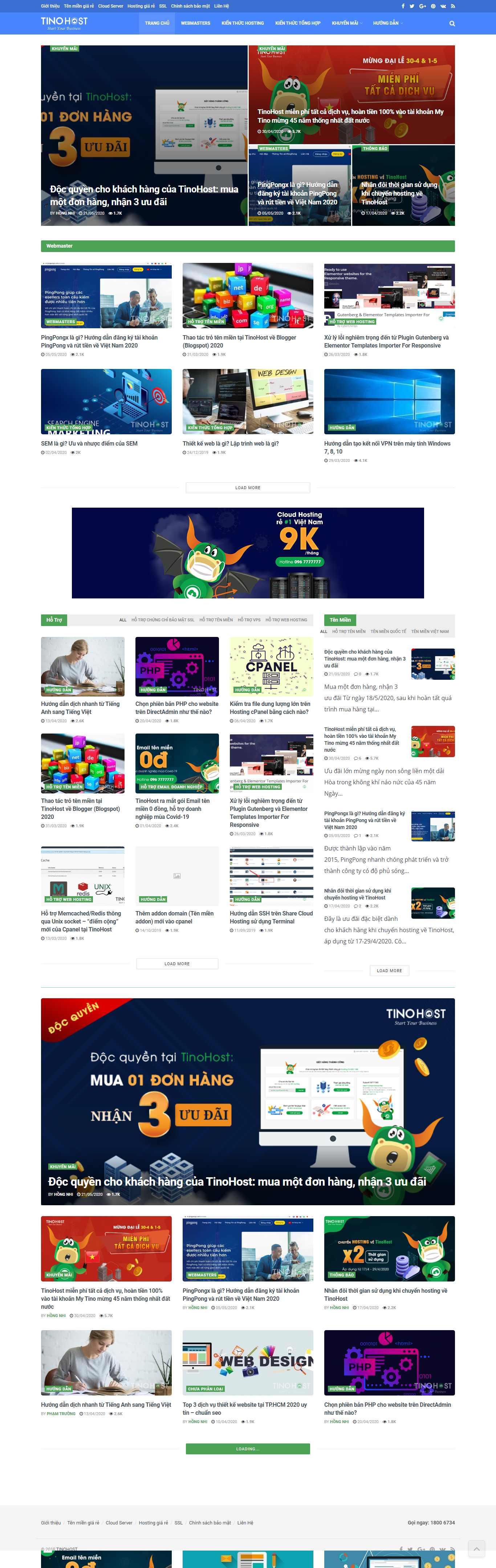 Thiết kế Web bloger blog.tinohost.com