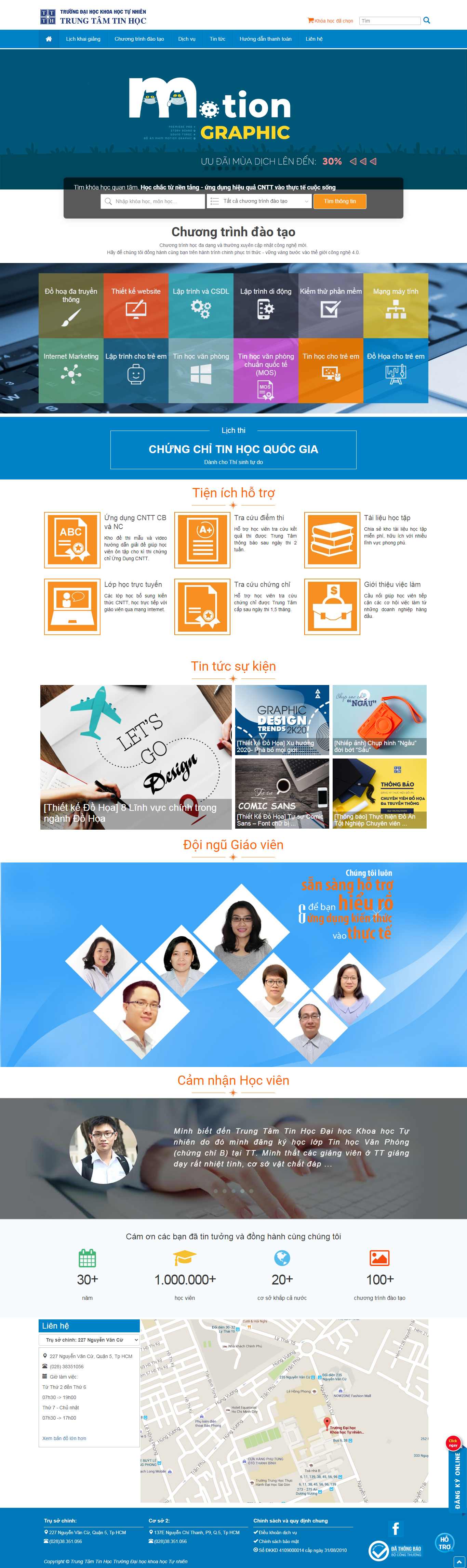 Thiết kế Web quản trị mạng csc.edu.vn