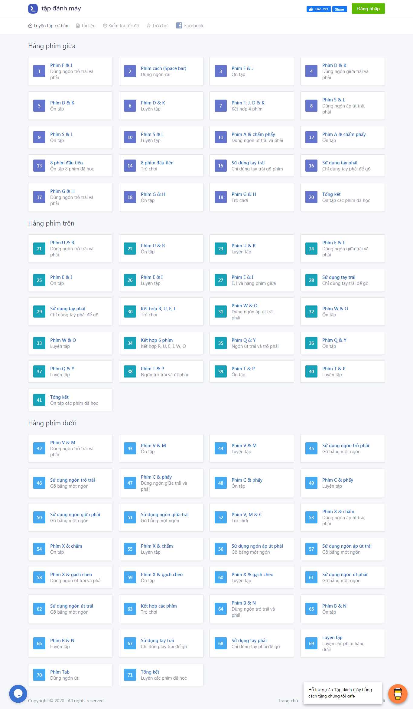 Thiết kế Web tập đánh máy tapdanhmay.net