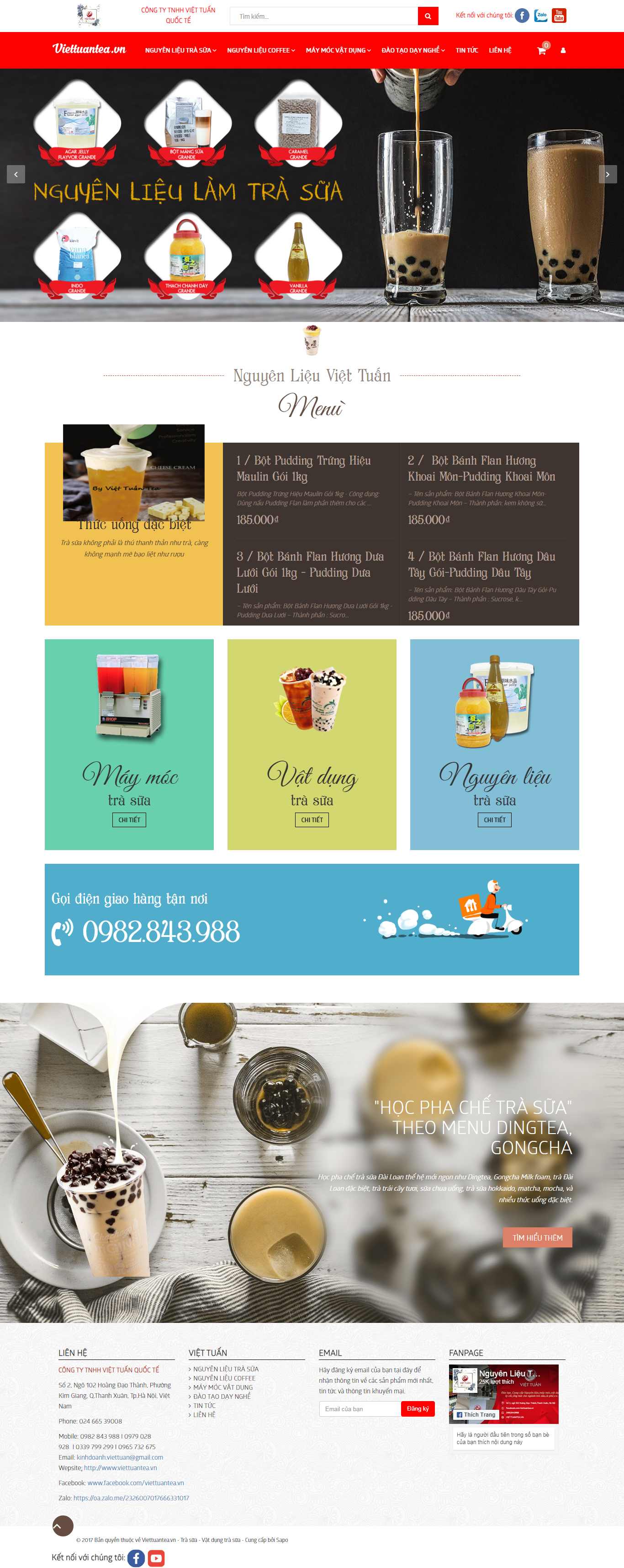 Thiết kế Web cafef viettuantea.vn