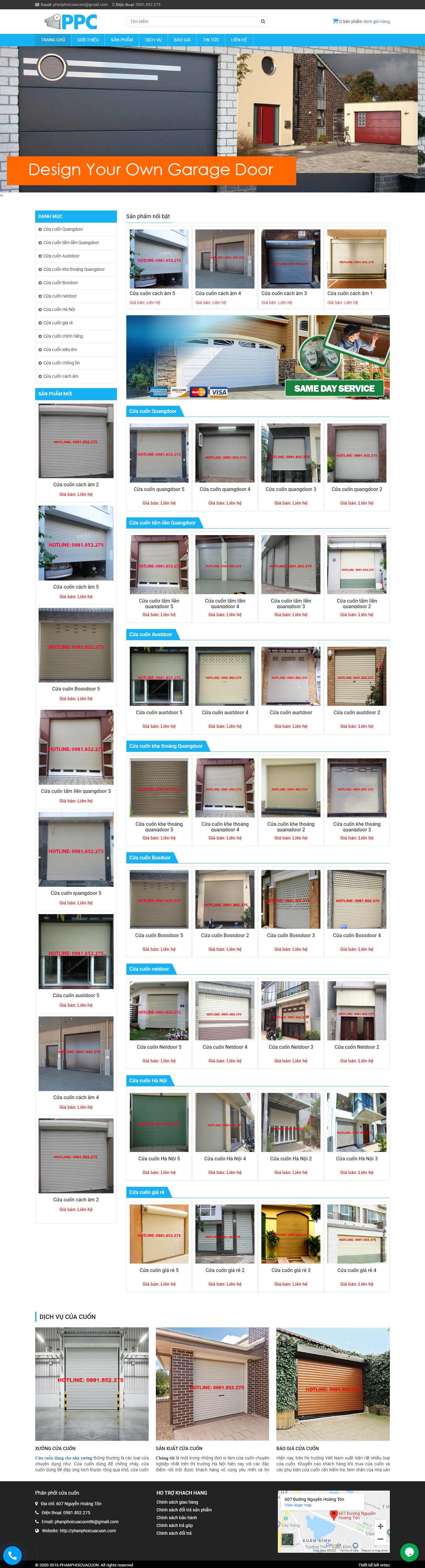 Thiết kế Web cần thơ phanphoicuacuon.com