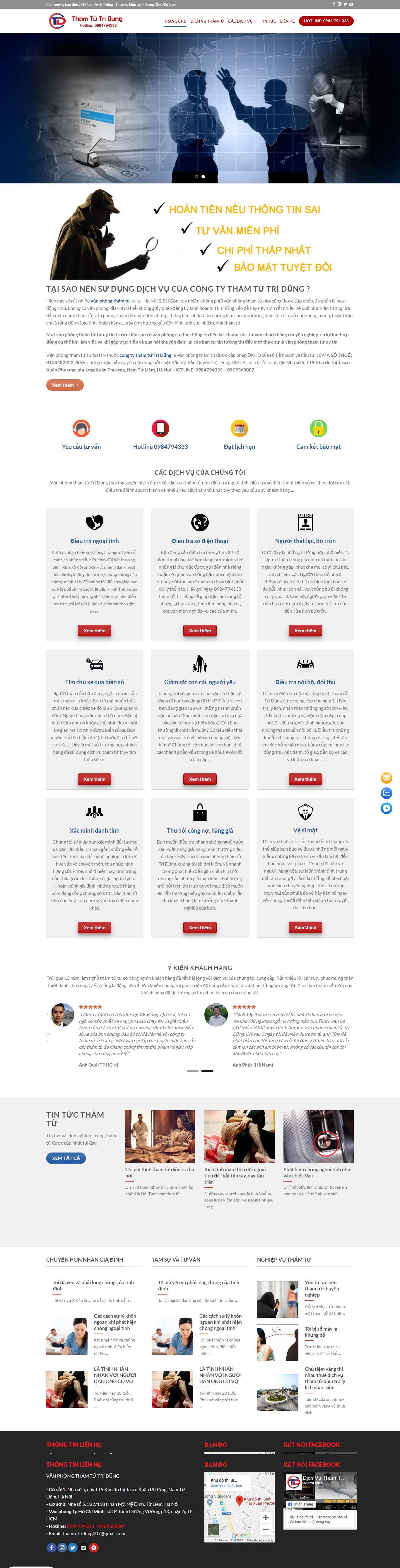 Thiết kế Web Đắk nông thamtutridung.com