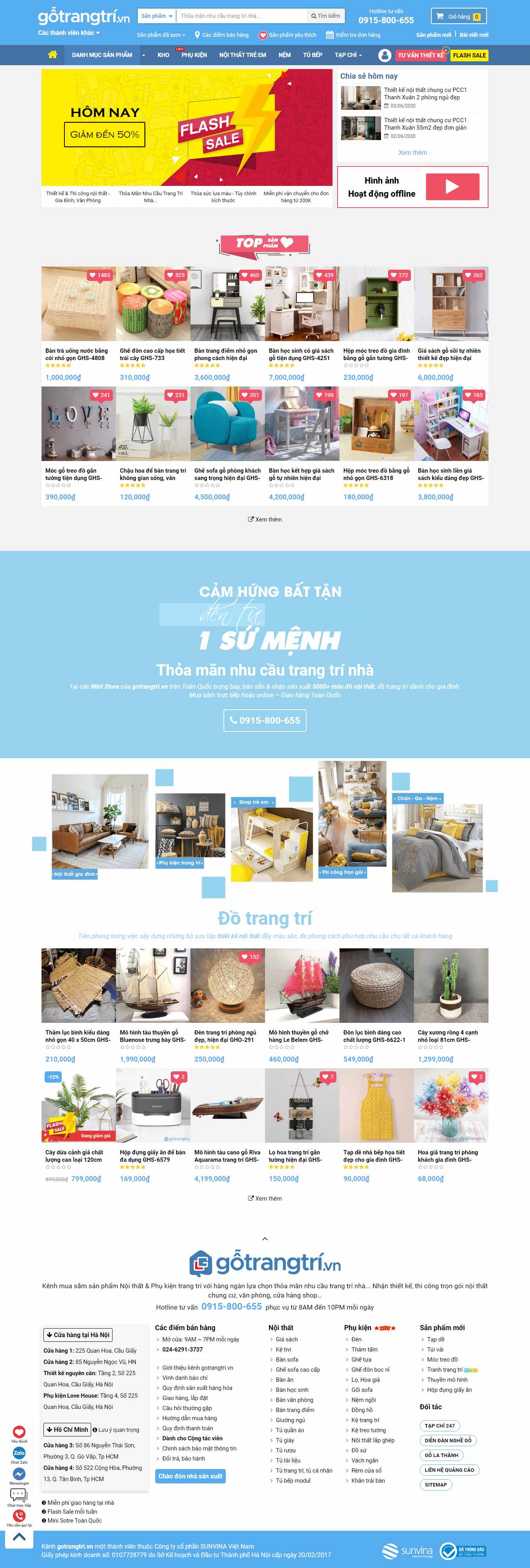 Thiết kế Web Đồng tháp gotrangtri.vn