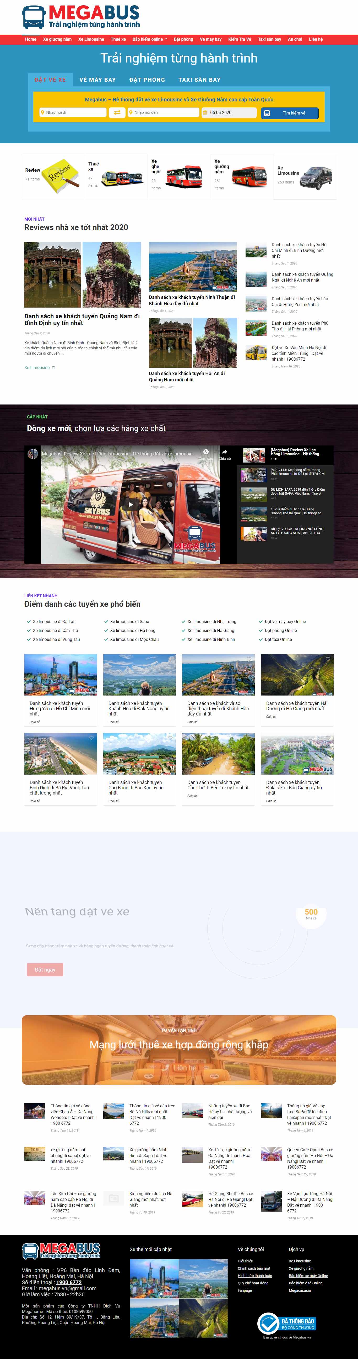 Thiết kế Web hà nam megabus.vn