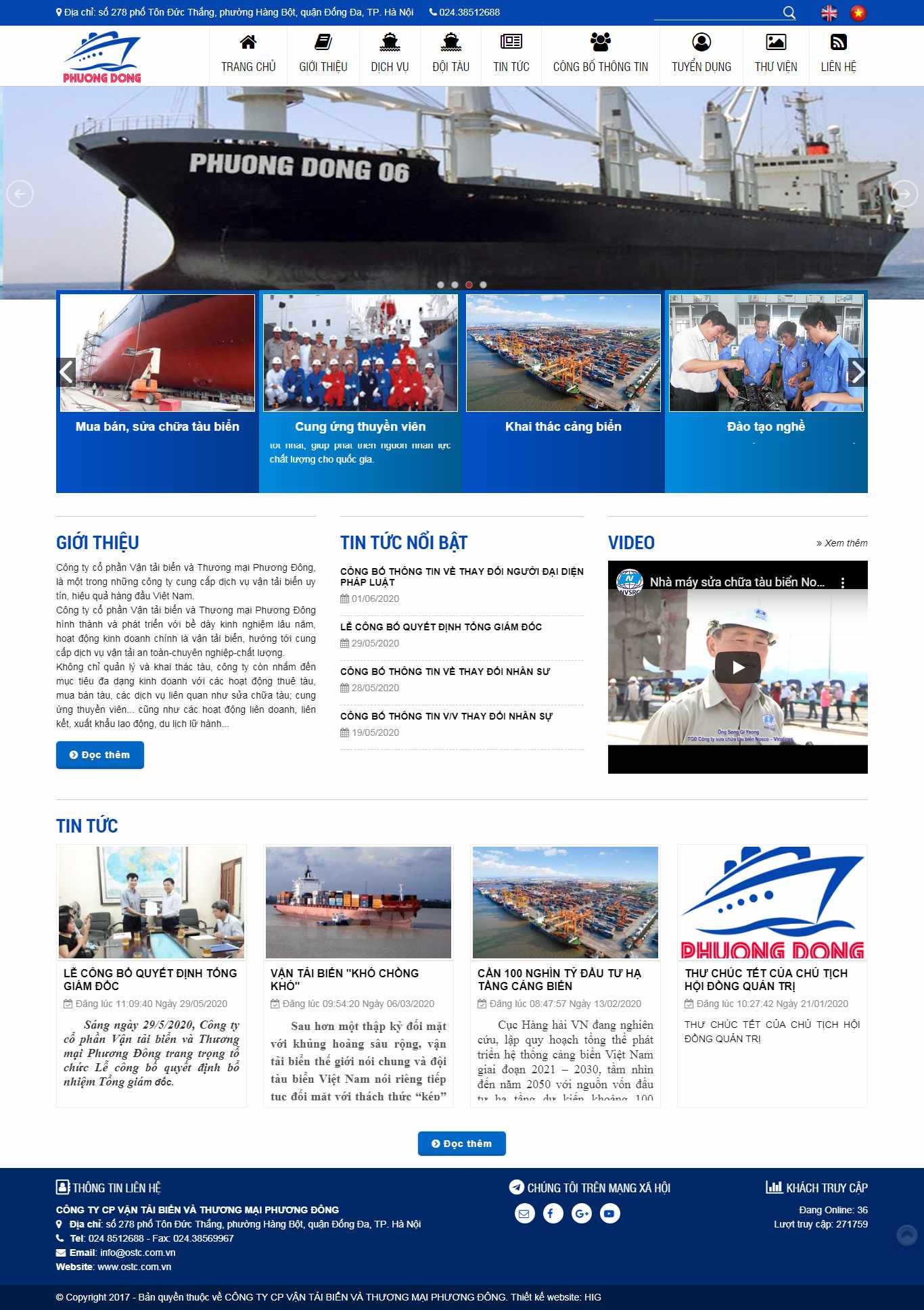 Thiết kế Web hải phòng ostc.com.vn