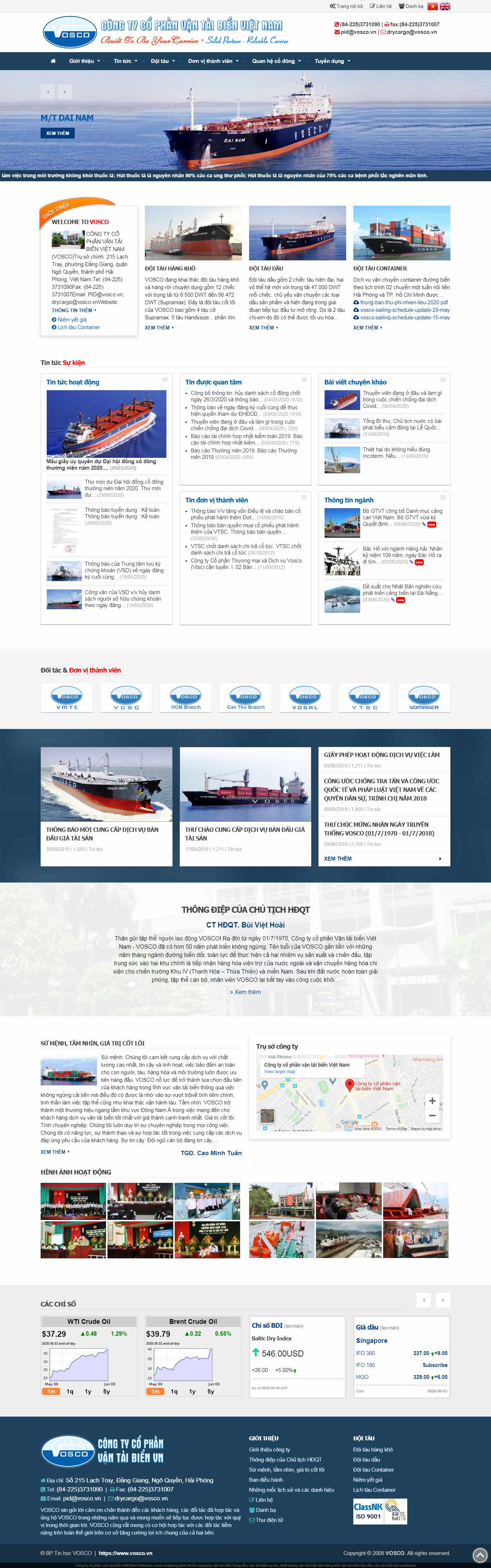 Thiết kế Web hải phòng vosco.vn