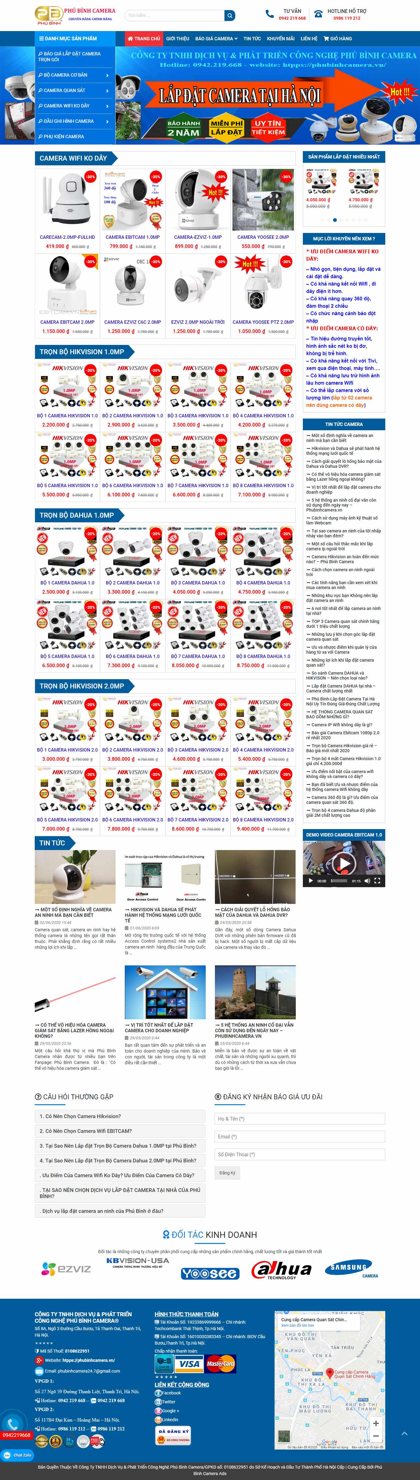 Thiết kế Web hưng yên phubinhcamera.vn